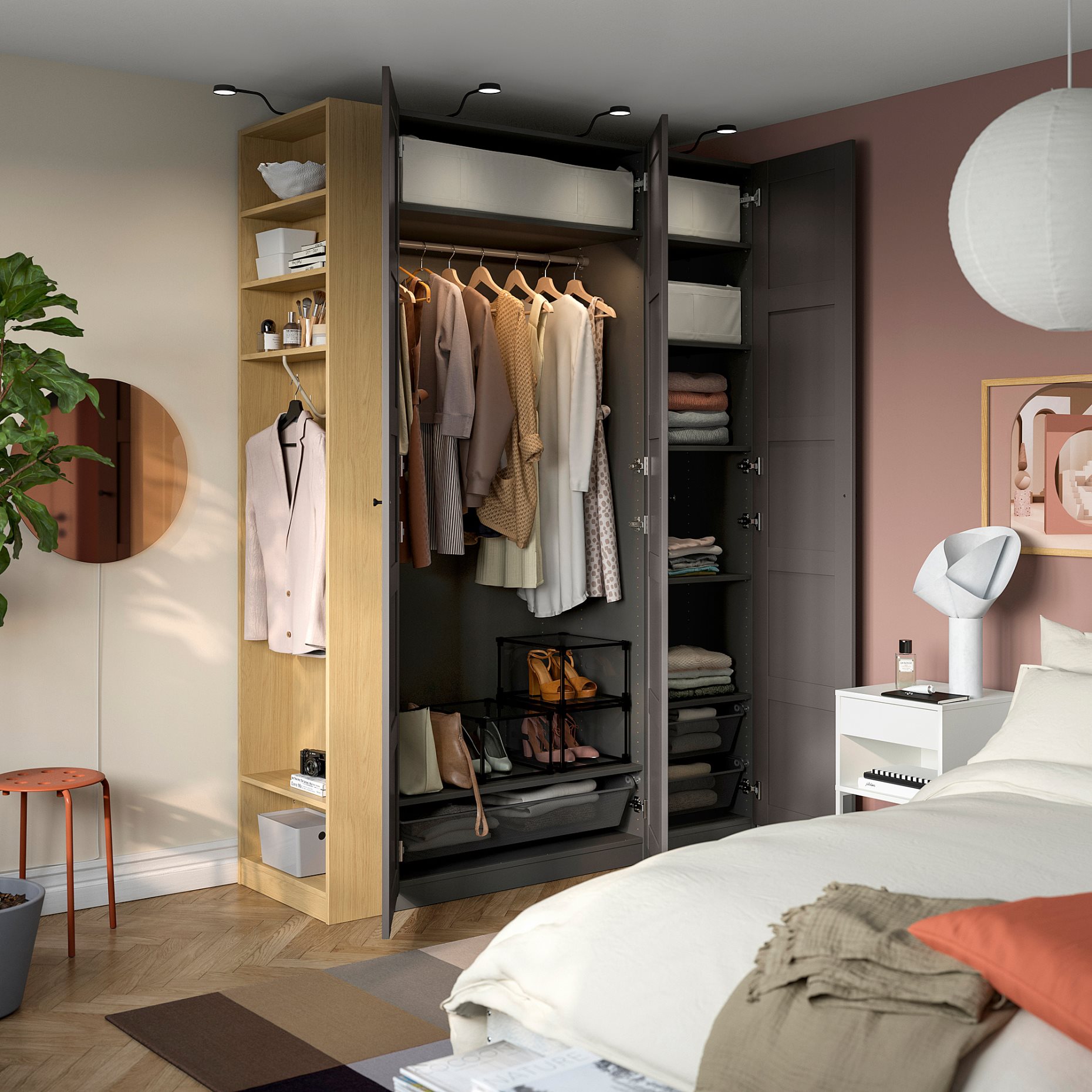 PAX/BERGSBO, гардероб - комбинация, 896.069.58