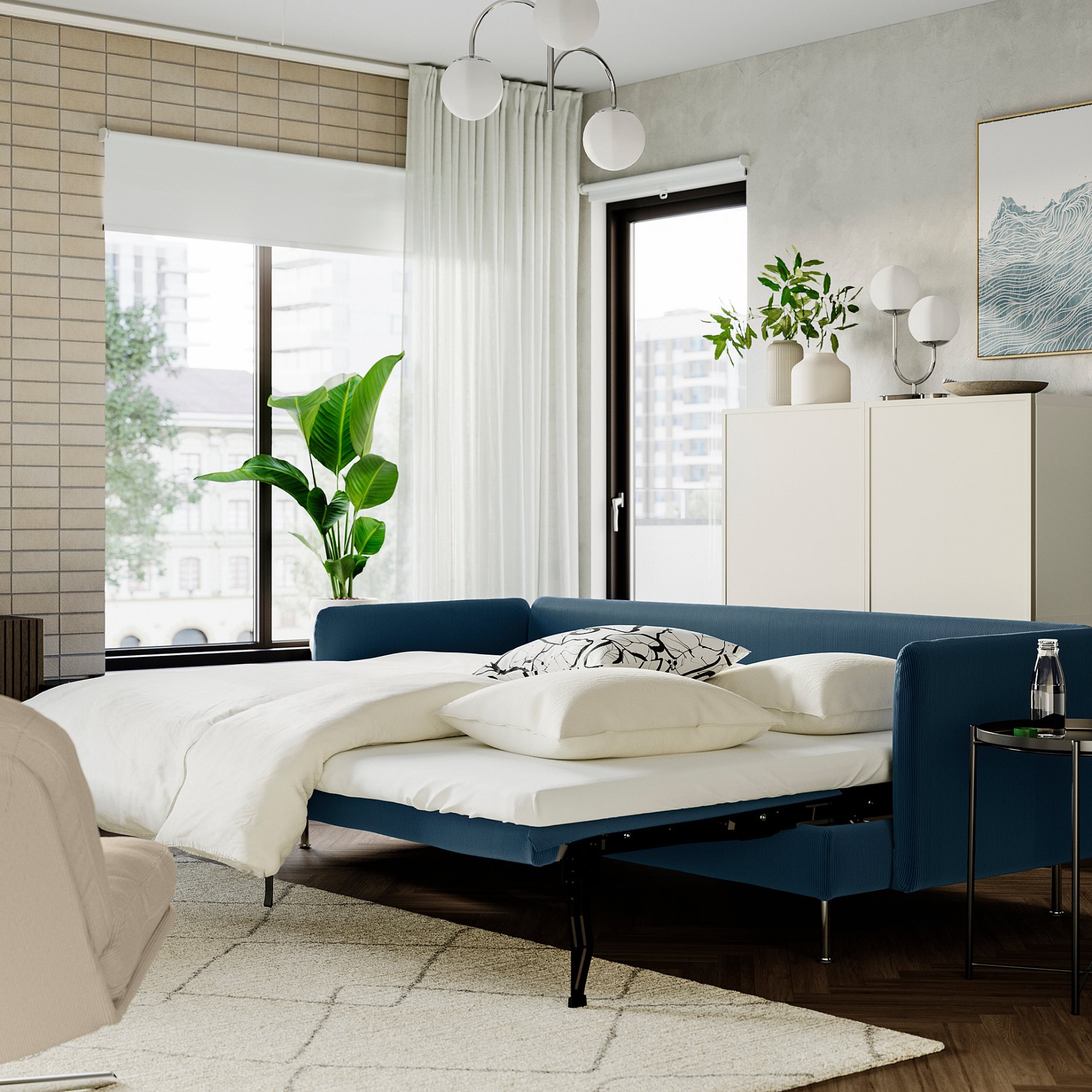 SÖDERHAMN, 3-местен разтегателен диван, 896.213.84