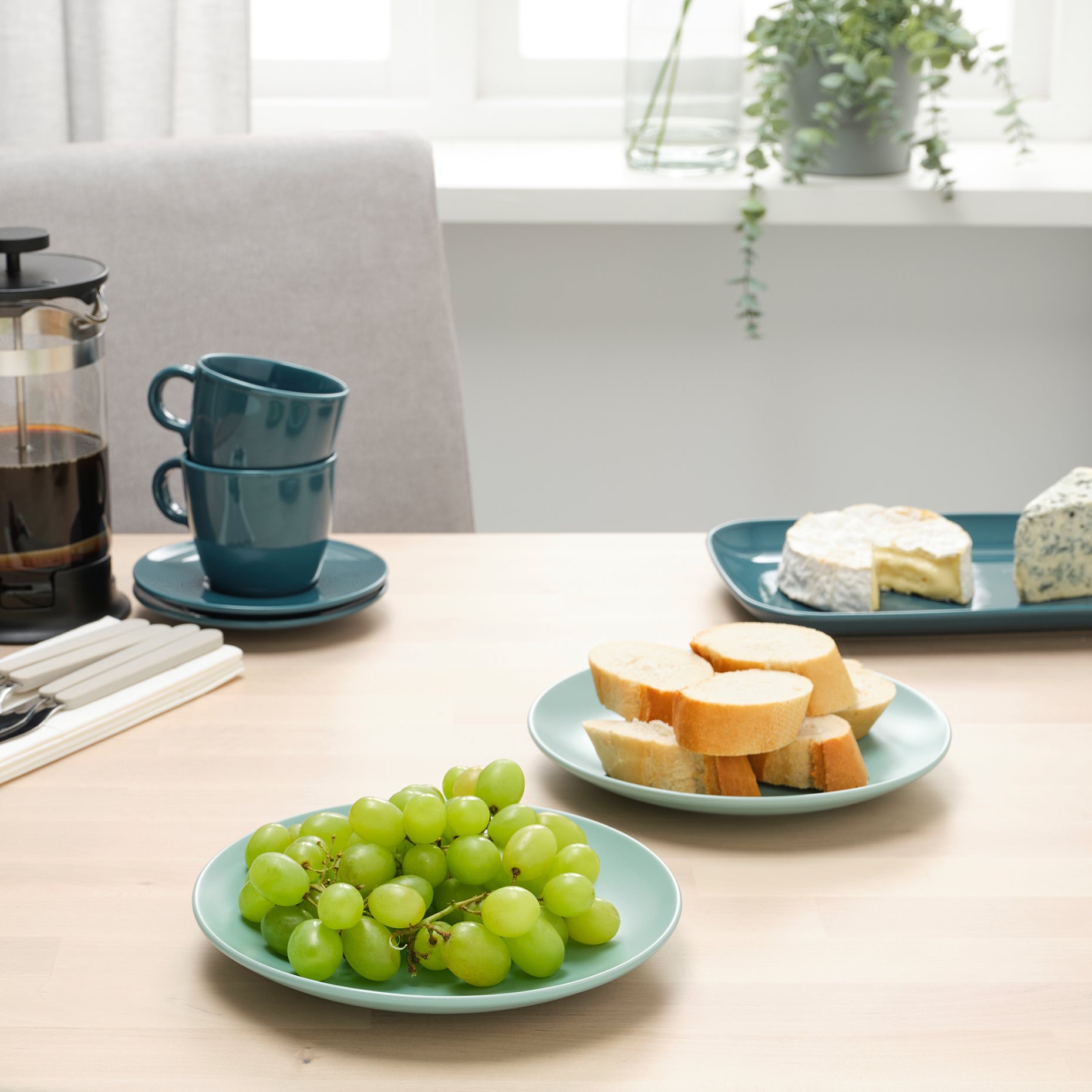 FÄRGKLAR, десертна чиния, 4 бр. в к-т, 904.771.68