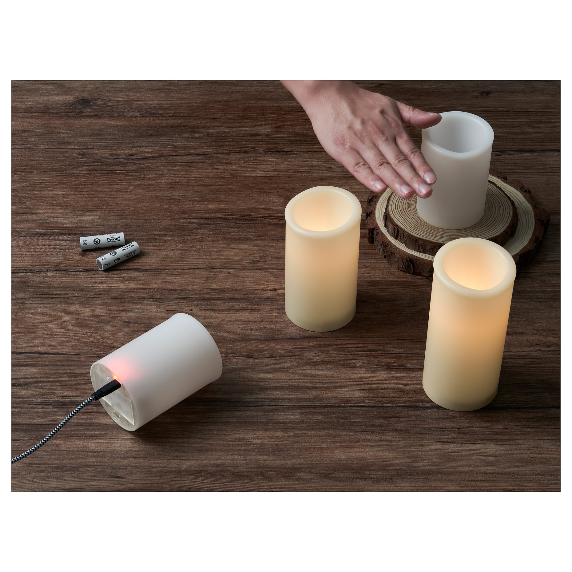 ÄDELLÖVTRÄD, LED блок свещ к-т 3 бр, 905.202.61