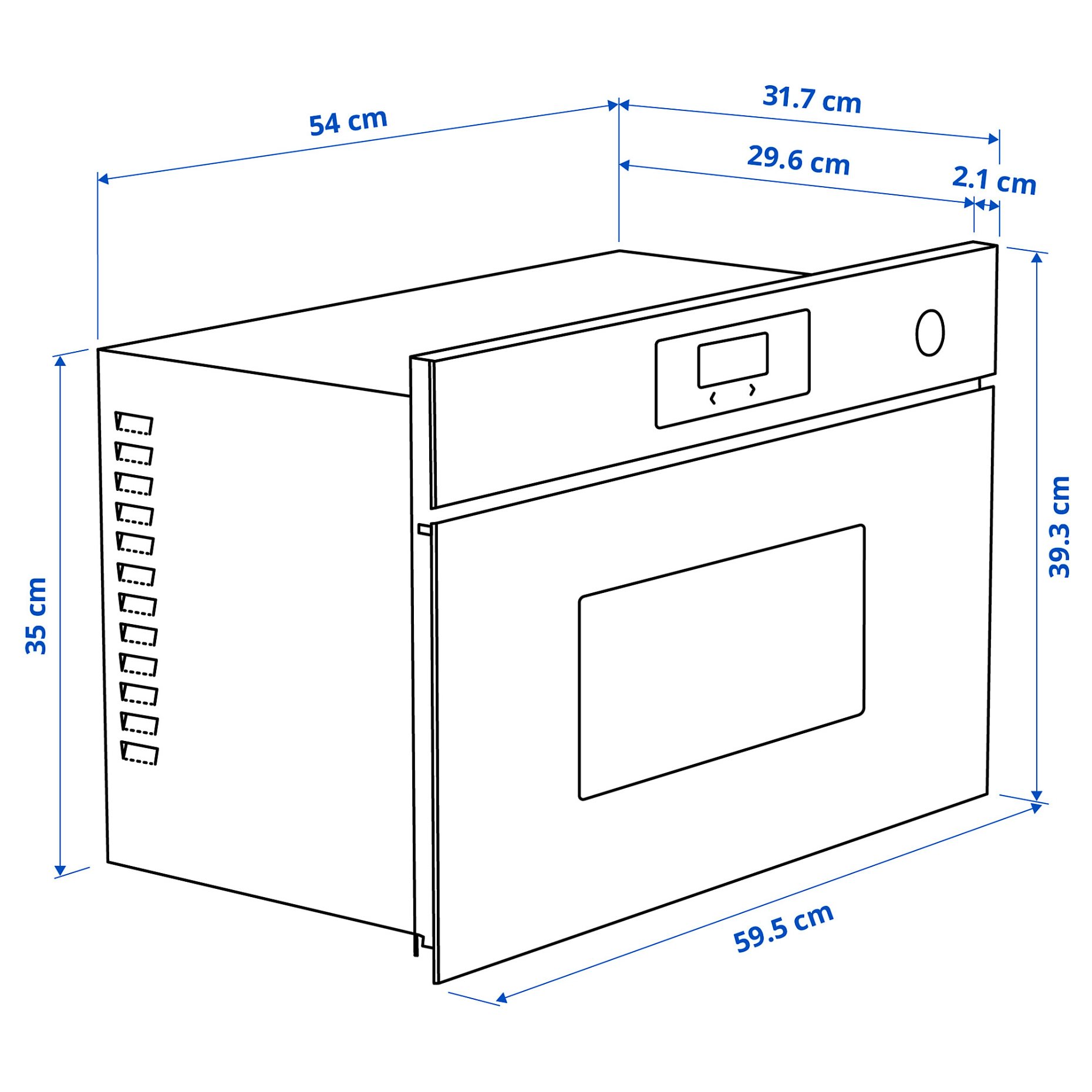 FRILLESBO, микровълнова фурна за вграждане, IKEA 300, 906.002.48