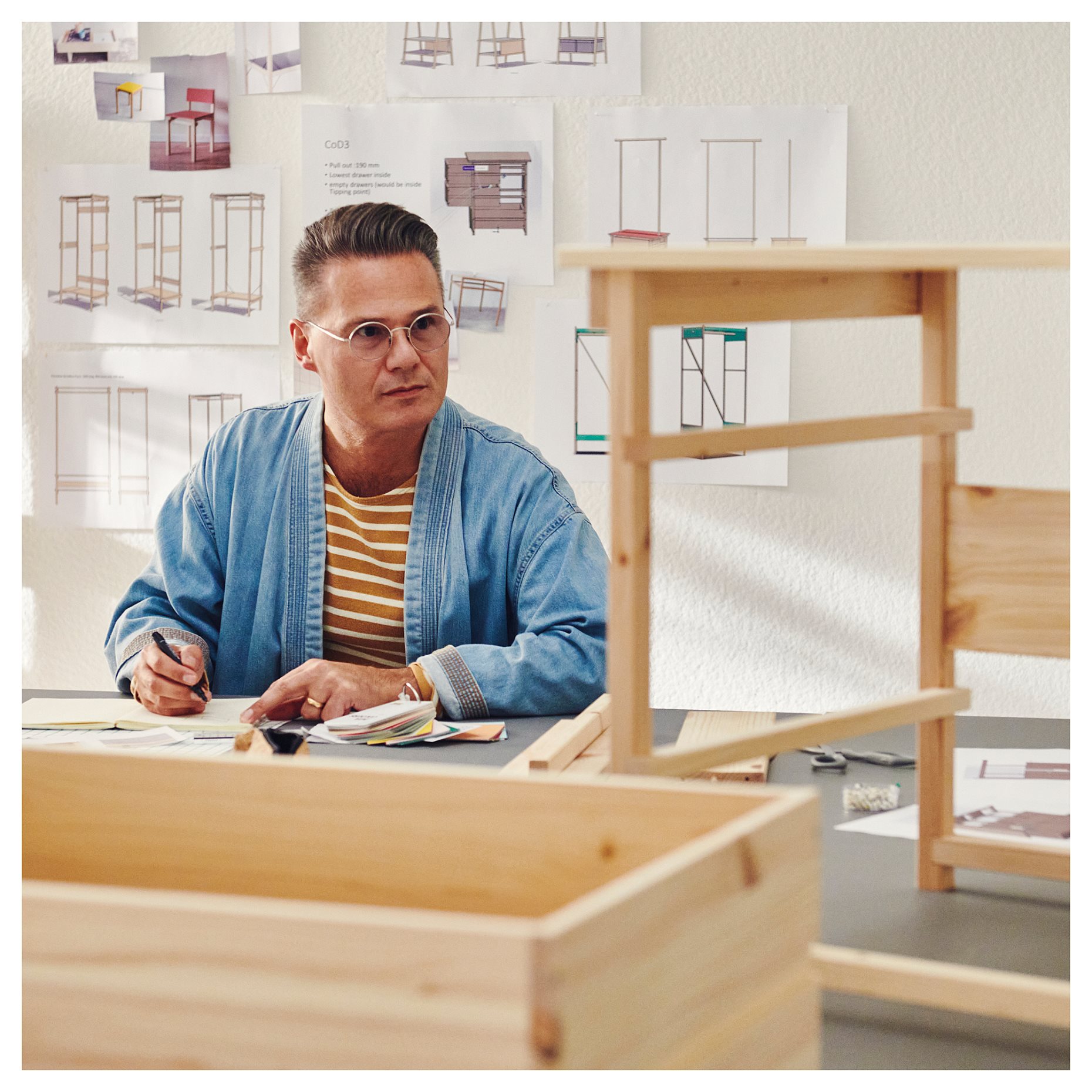 KRONÖREN, скрин с 2 чекмеджета, 76x48x55 см, 906.107.99