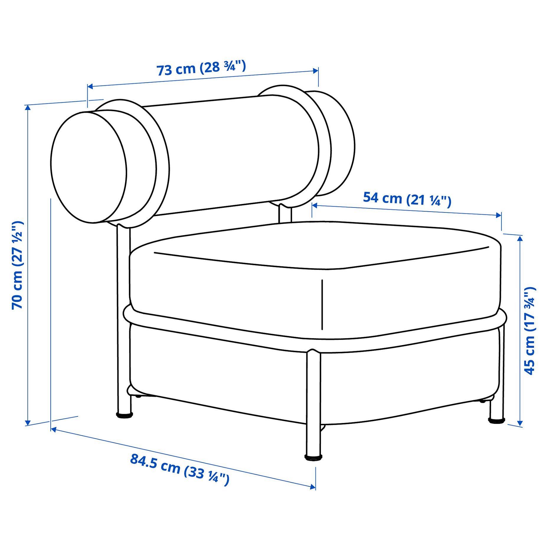 IKEA PS 2026, Стол с надуваема седалка/гръб, 906.232.02