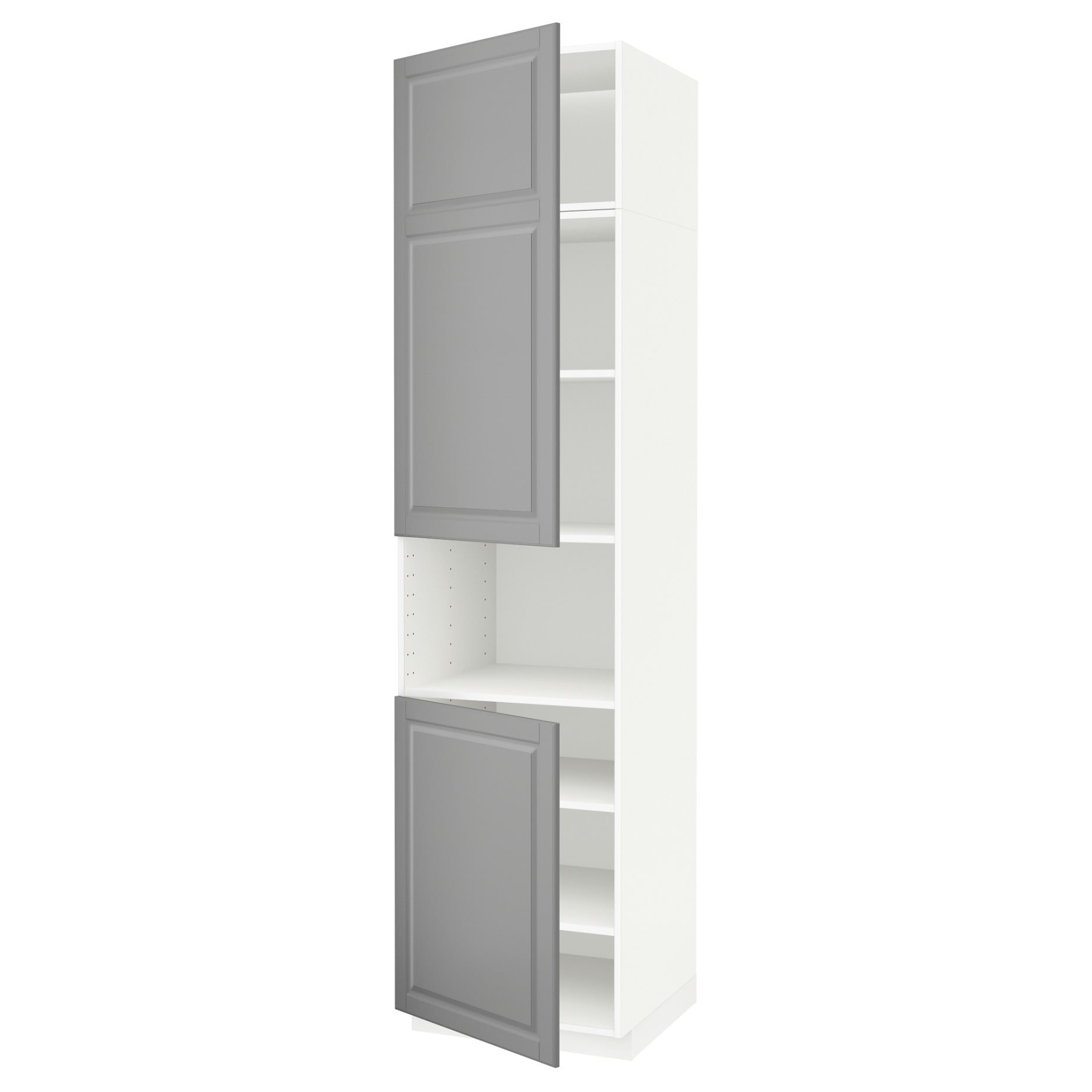 METOD, висок шкаф за микровълнова с 2 врати/рафт, 994.578.68