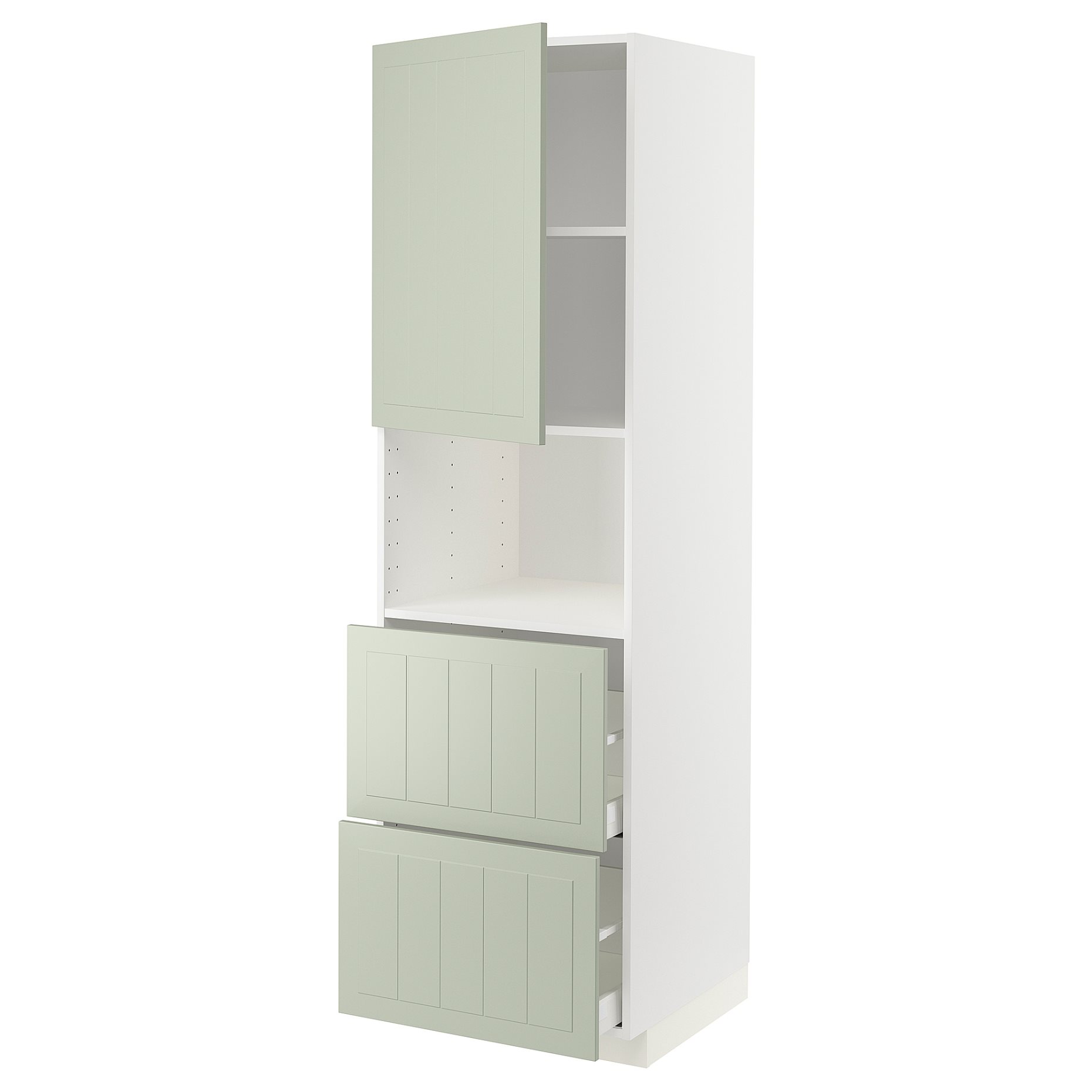 METOD/MAXIMERA, висок шкаф за микр. фурна, врата/2 чекмеджета, 994.863.90