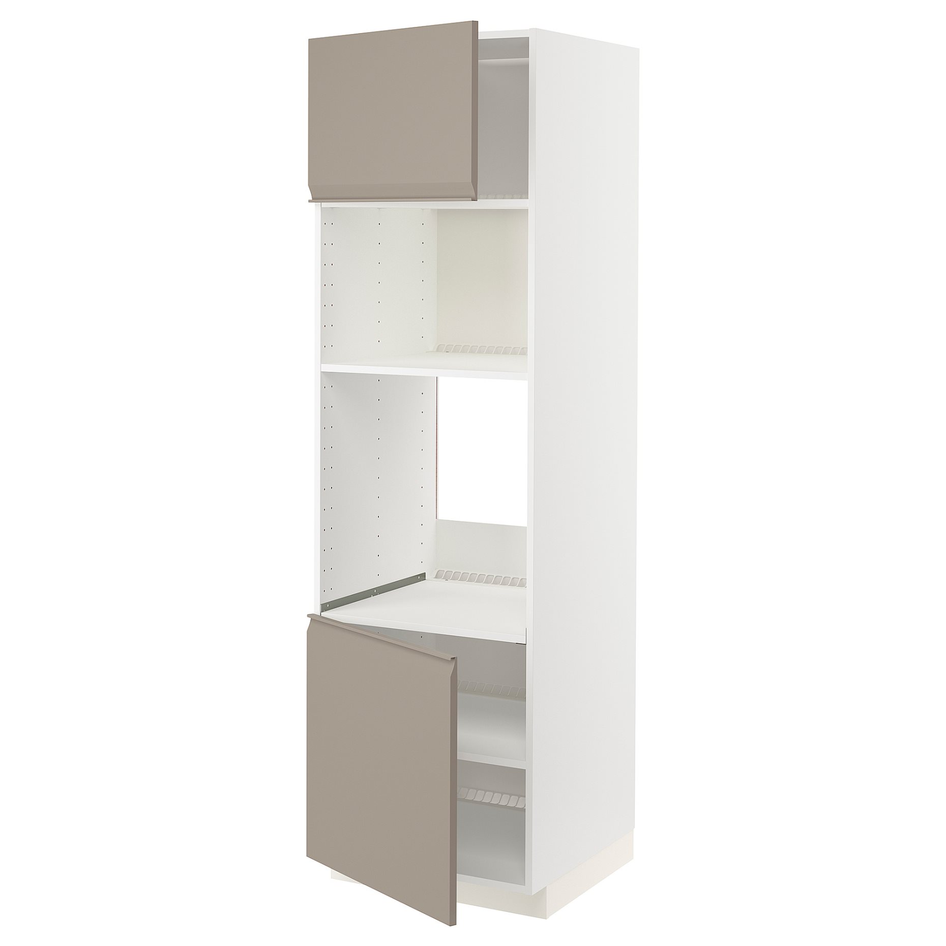 METOD, висок шкаф за фурна/микровълнова с 2 врати/рафт, 994.926.35