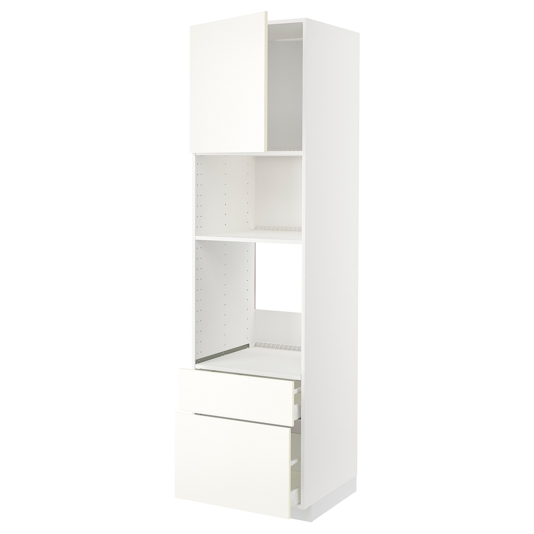 METOD/MAXIMERA, висок шкаф за фурна/микровълн + врата/2 чекм., 995.074.44