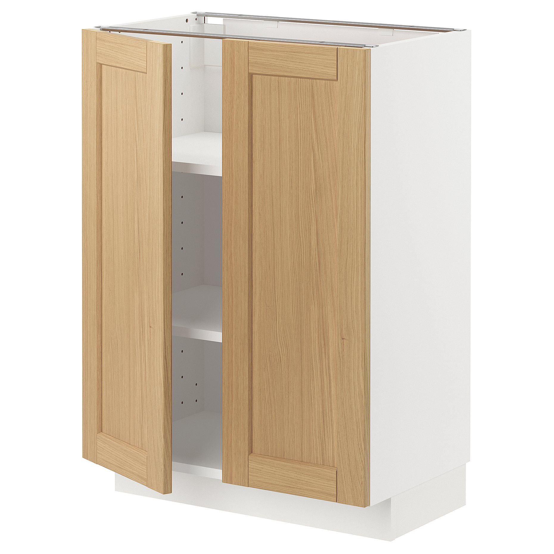 METOD, долен шкаф с рафтове/2 вратички, 995.090.99