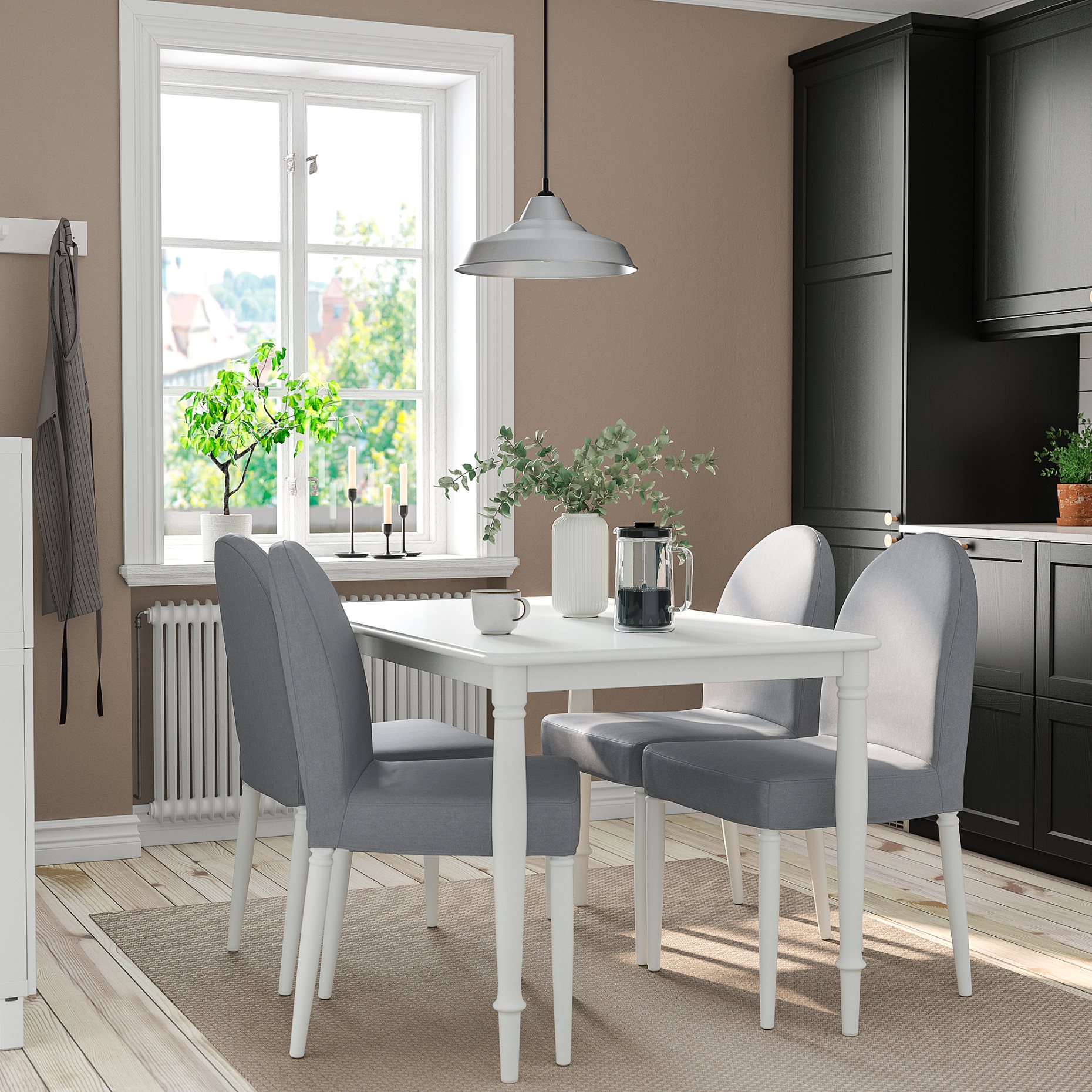 DANDERYD/DANDERYD, маса и 4 стола, 995.442.48