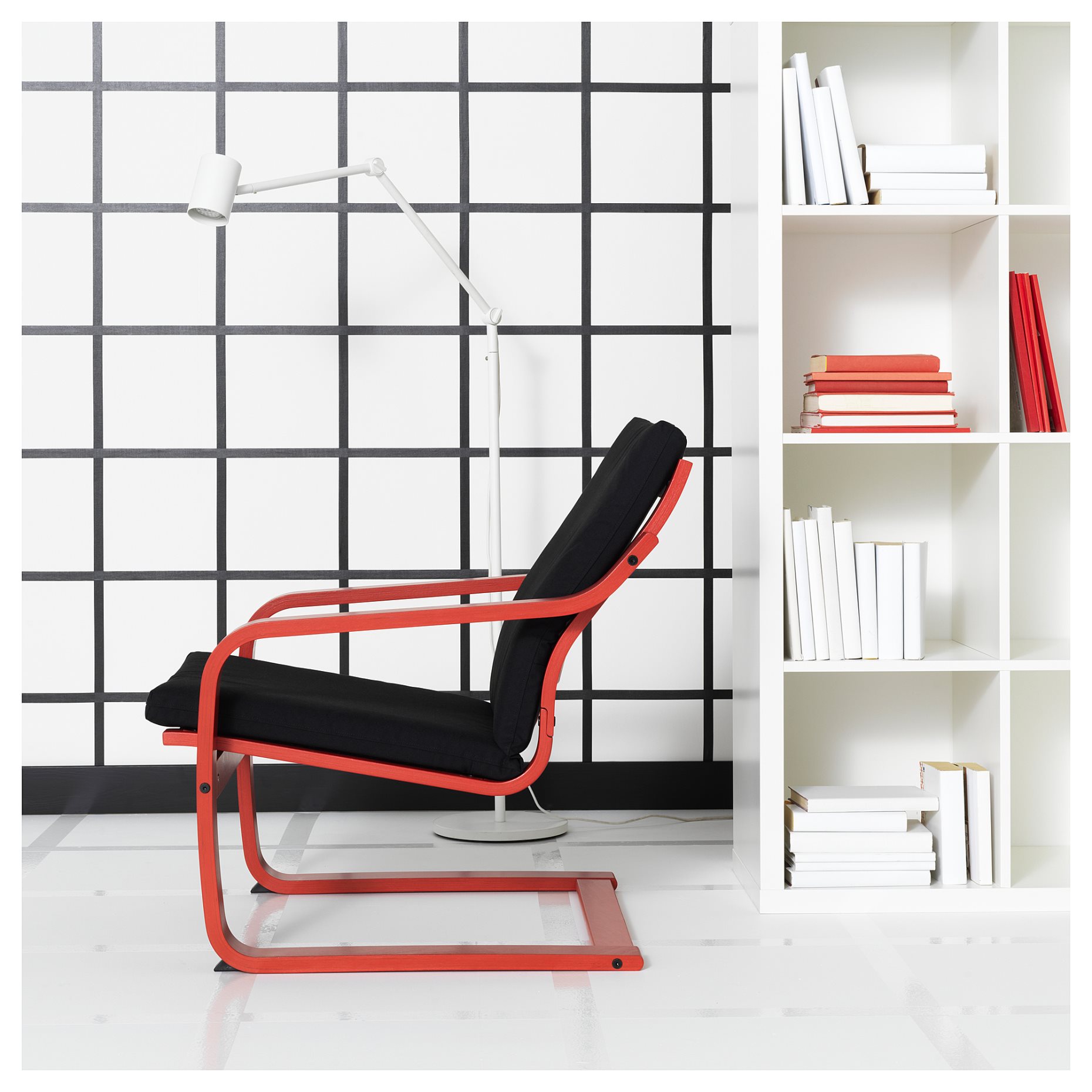 POÄNG, кресло с ниска облегалка, 995.515.78