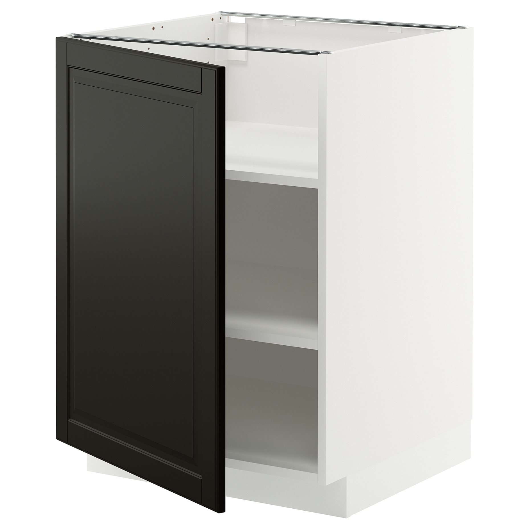 METOD, долен шкаф с рафтове, 995.790.92