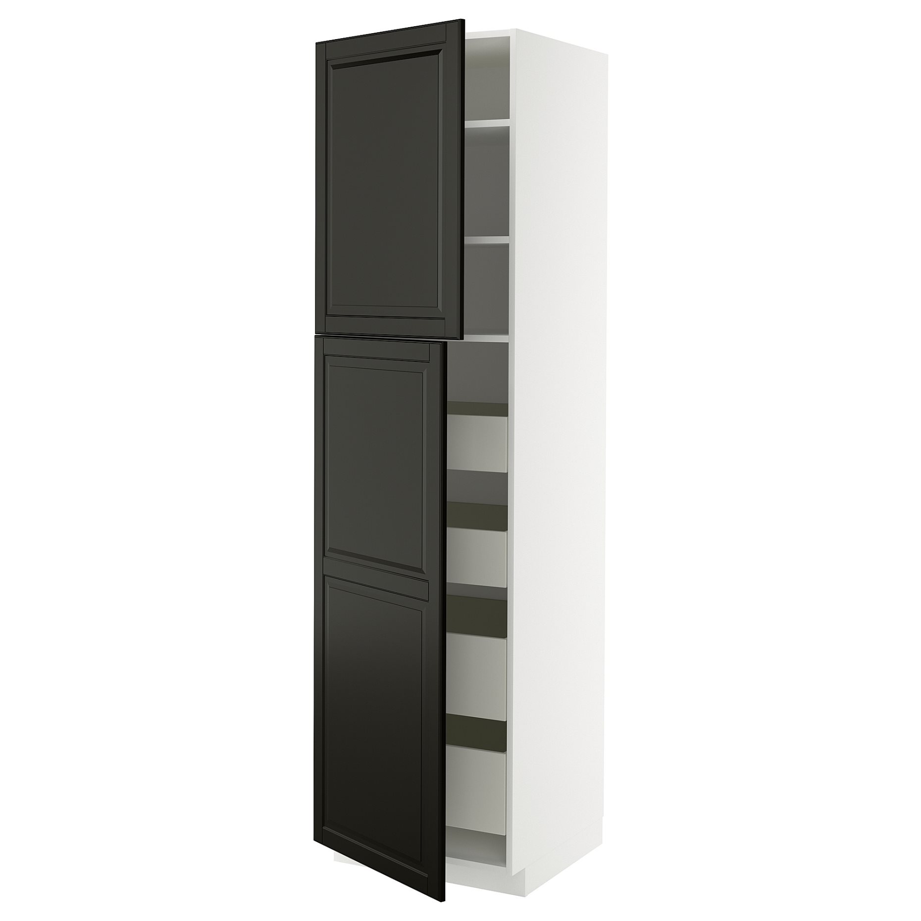 METOD/MAXIMERA, висок шкаф с 2 врати/4 чекмеджета, 995.791.05