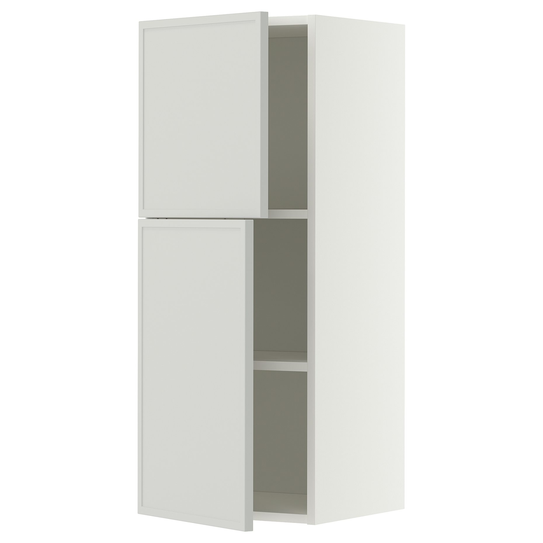 METOD, стенен шкаф с рафтове/2 вратички, 40x100 см, 996.055.57