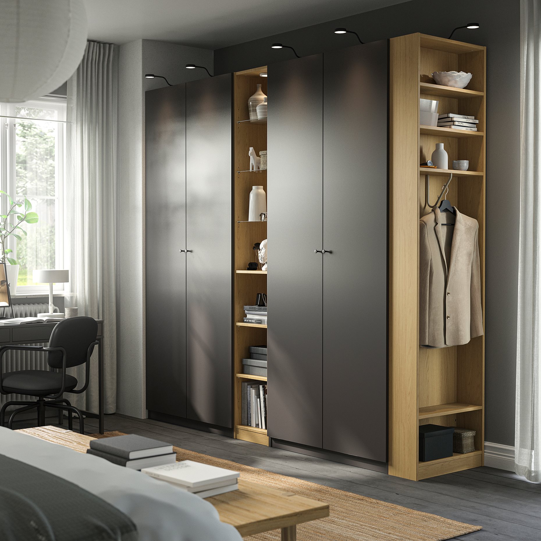 PAX/FORSAND, гардероб - комбинация, 996.073.49