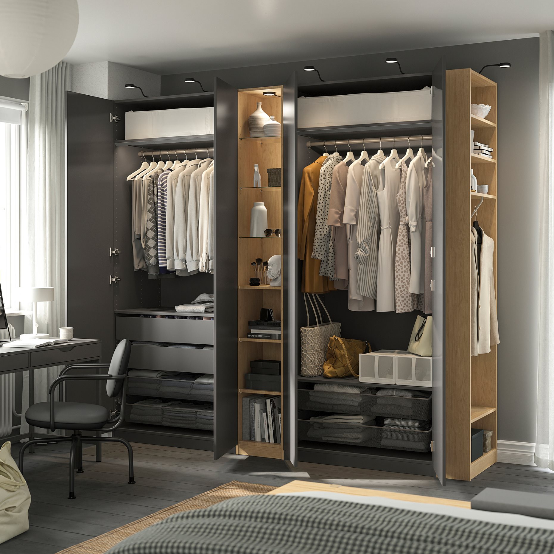 PAX/FORSAND, гардероб - комбинация, 996.073.49