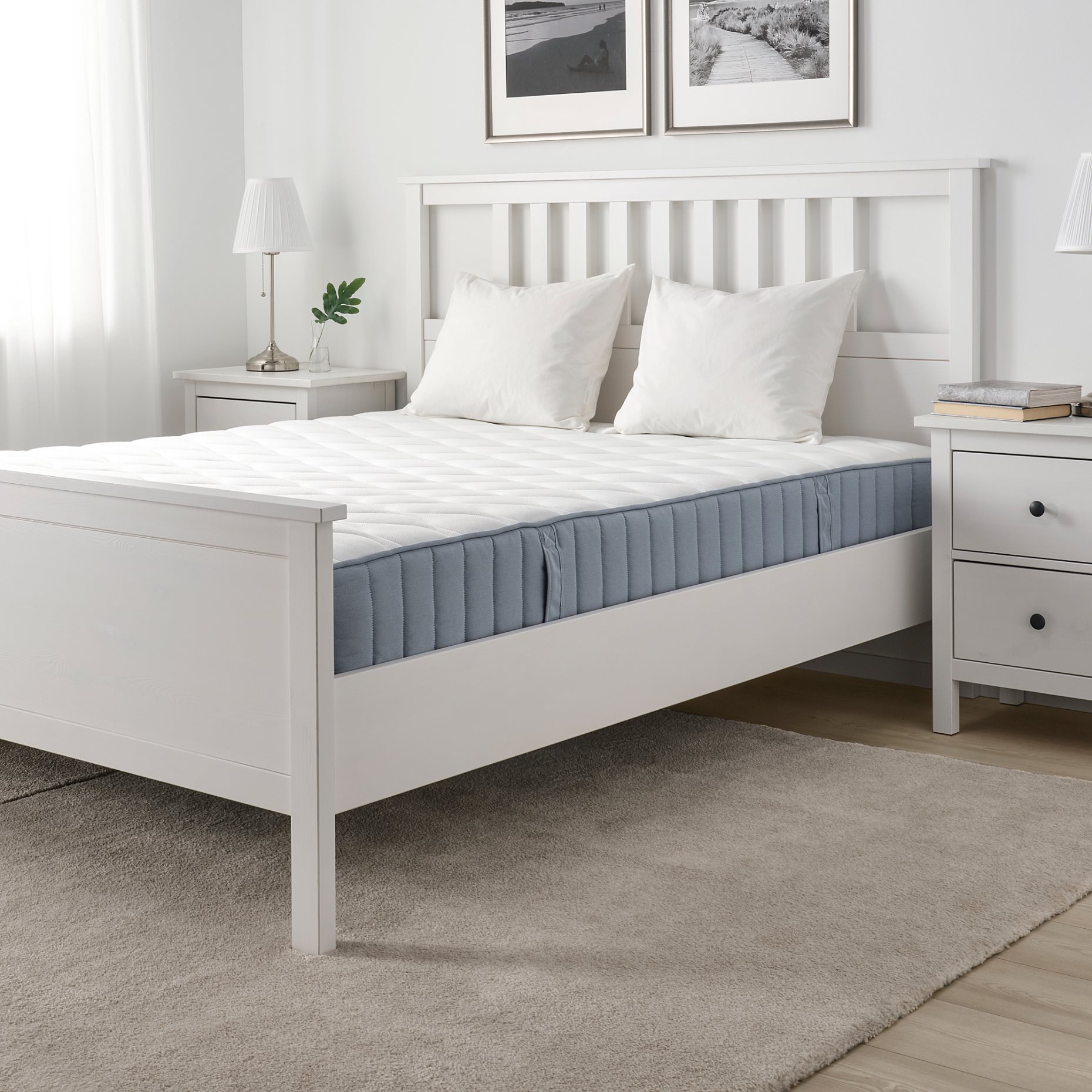 VÅGSTRANDA, матрак с индив. пакет. пружини, твърд, 180x200 см, 004.507.57
