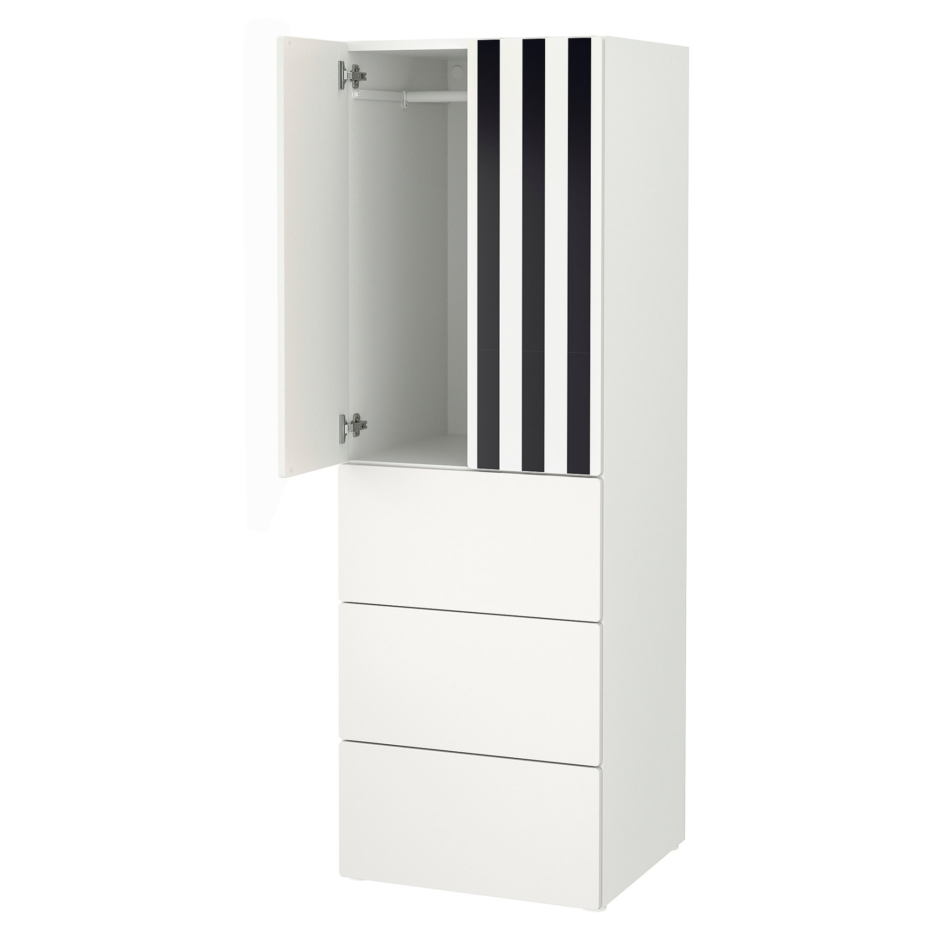 SMASTAD/PLATSA, гардероб, с 3 чекмеджета, 095.499.19