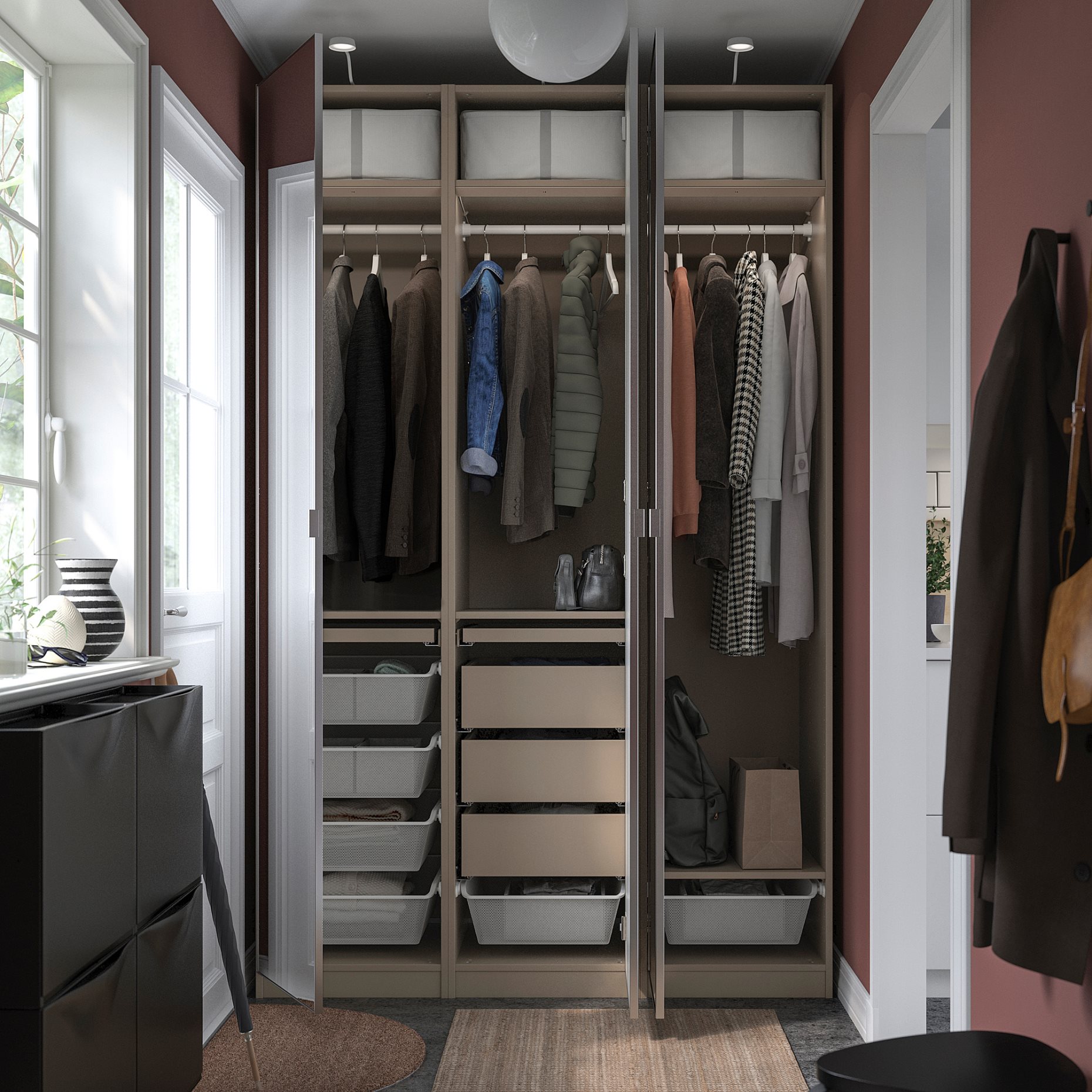 PAX/AHEIM, гардероб - комбинация, 095.622.51