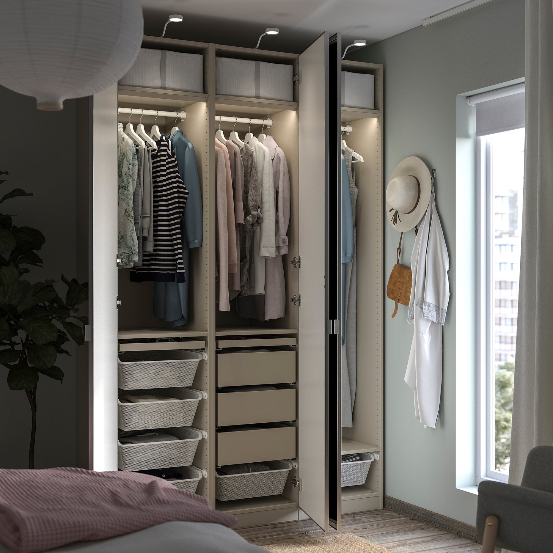 PAX/AHEIM, гардероб - комбинация, 095.622.51