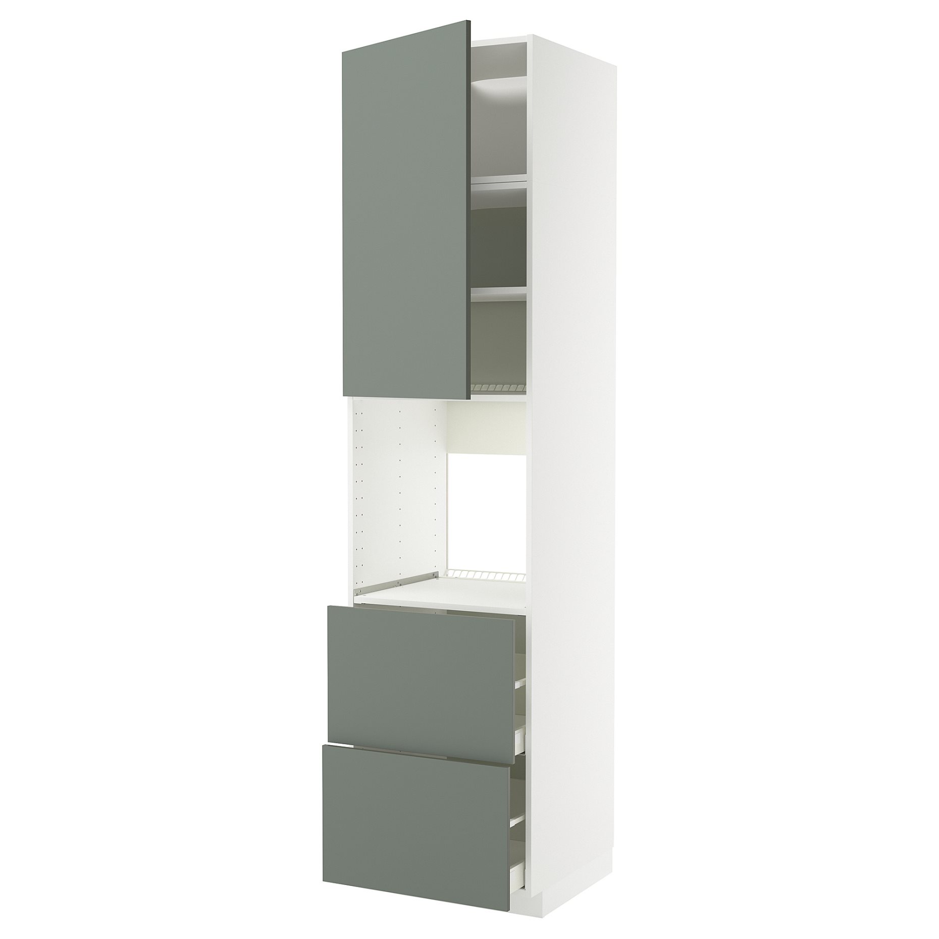 METOD/MAXIMERA, висок шкаф за фурна+врата/2 чекм., 095.656.50
