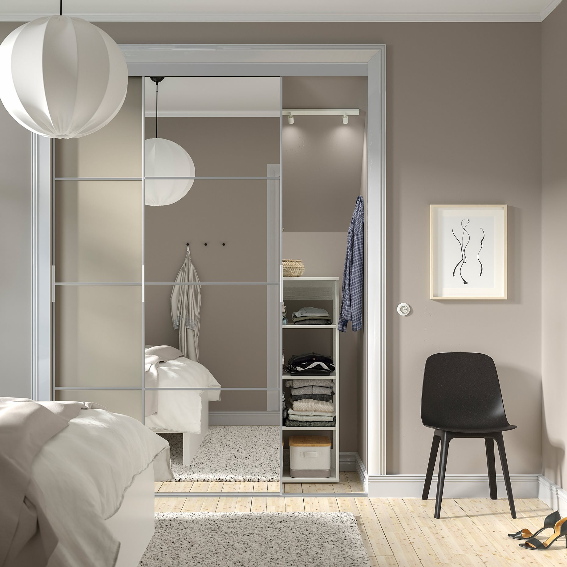 SKYTTA/MEHAMN/AULI, комбинирана плъзгаща се врата, 095.759.13