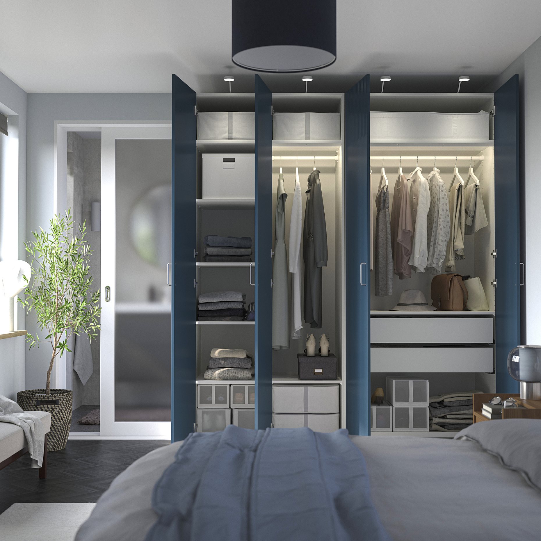 PAX/FYRUDDEN, гардероб - комбинация, 095.817.30