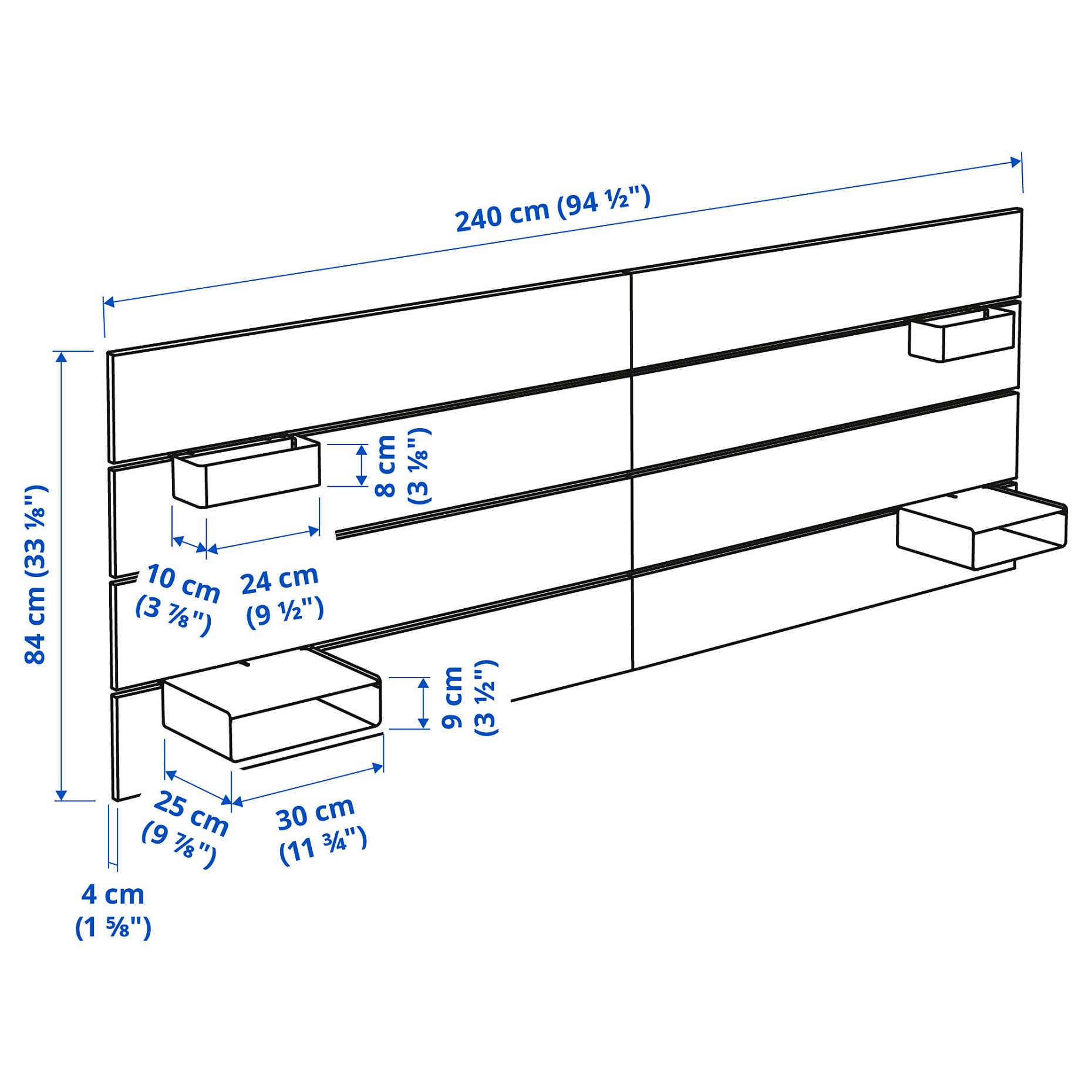 NORDLI, горна табла за легло, 103.729.76