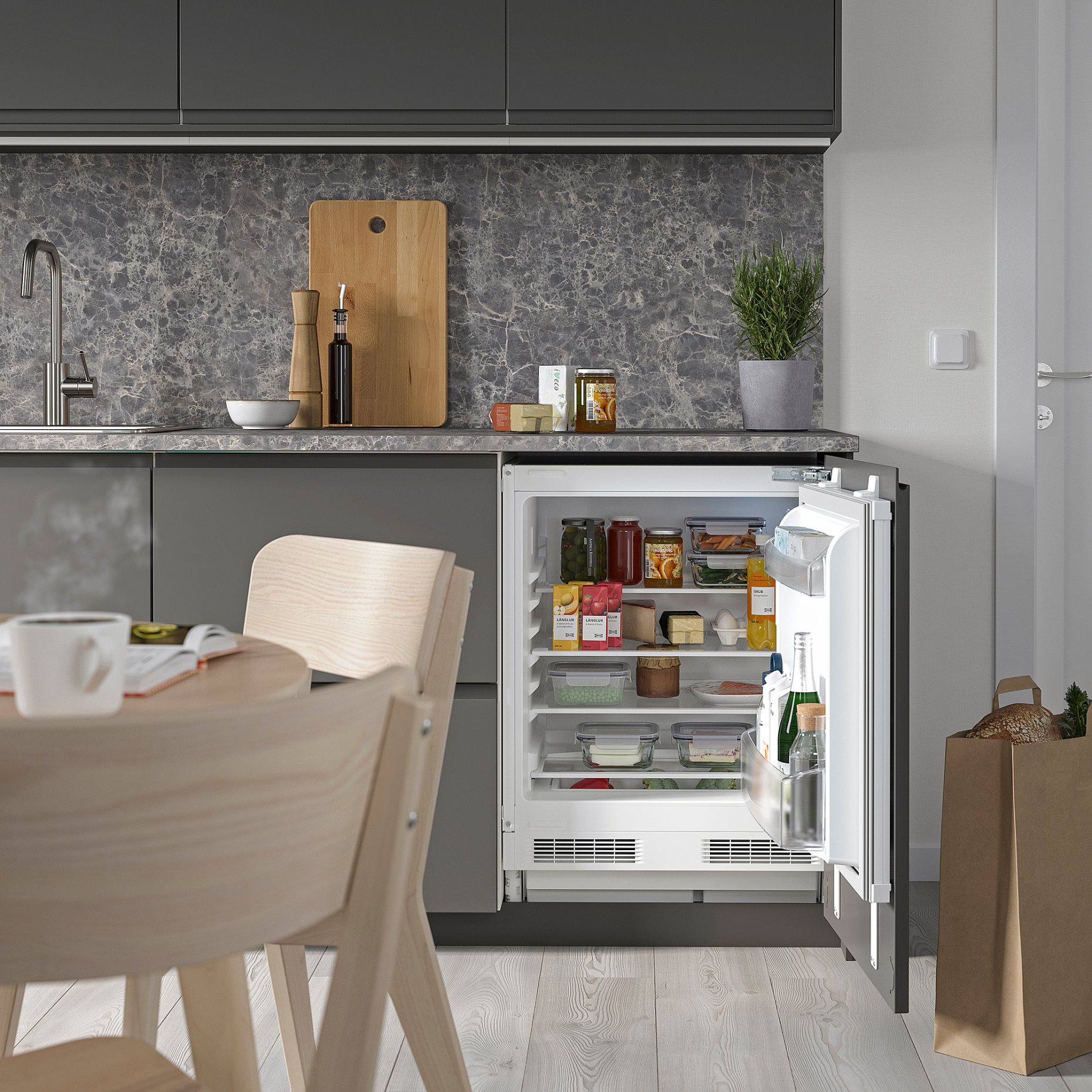 FASTNAS, хладилник, IKEA 500, вграден, 105.680.06