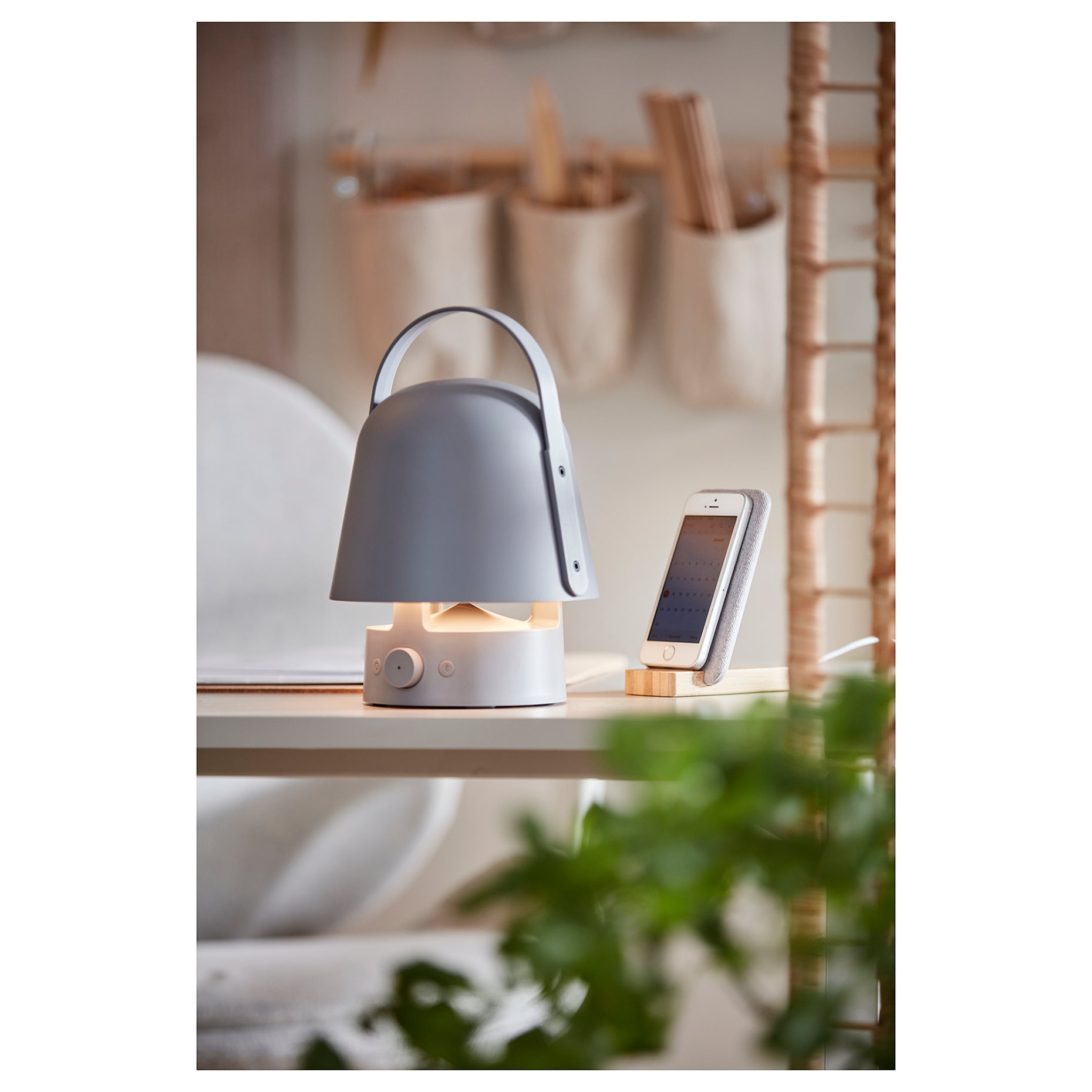 VAPPEBY, bluetooth тонколона и лампа/на открито, 205.107.36