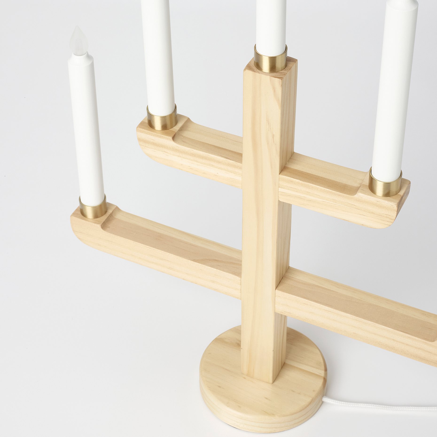 STRÅLA, LED свещник, 5 рамена, 56 см, 205.321.92