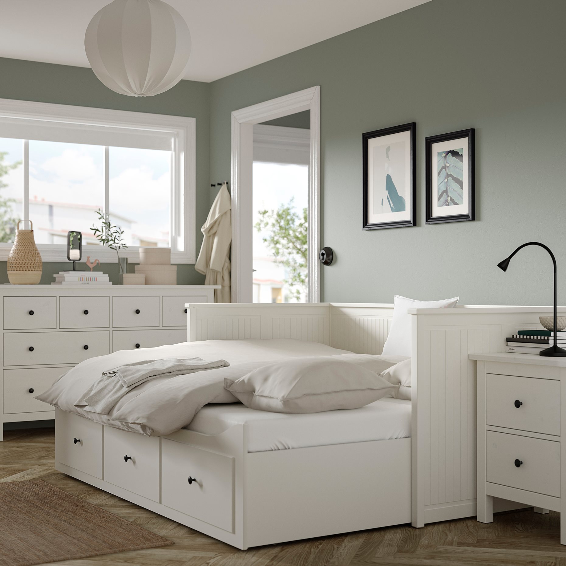 HEMNES, мебели за спалня, комплект 3 части, 294.834.27