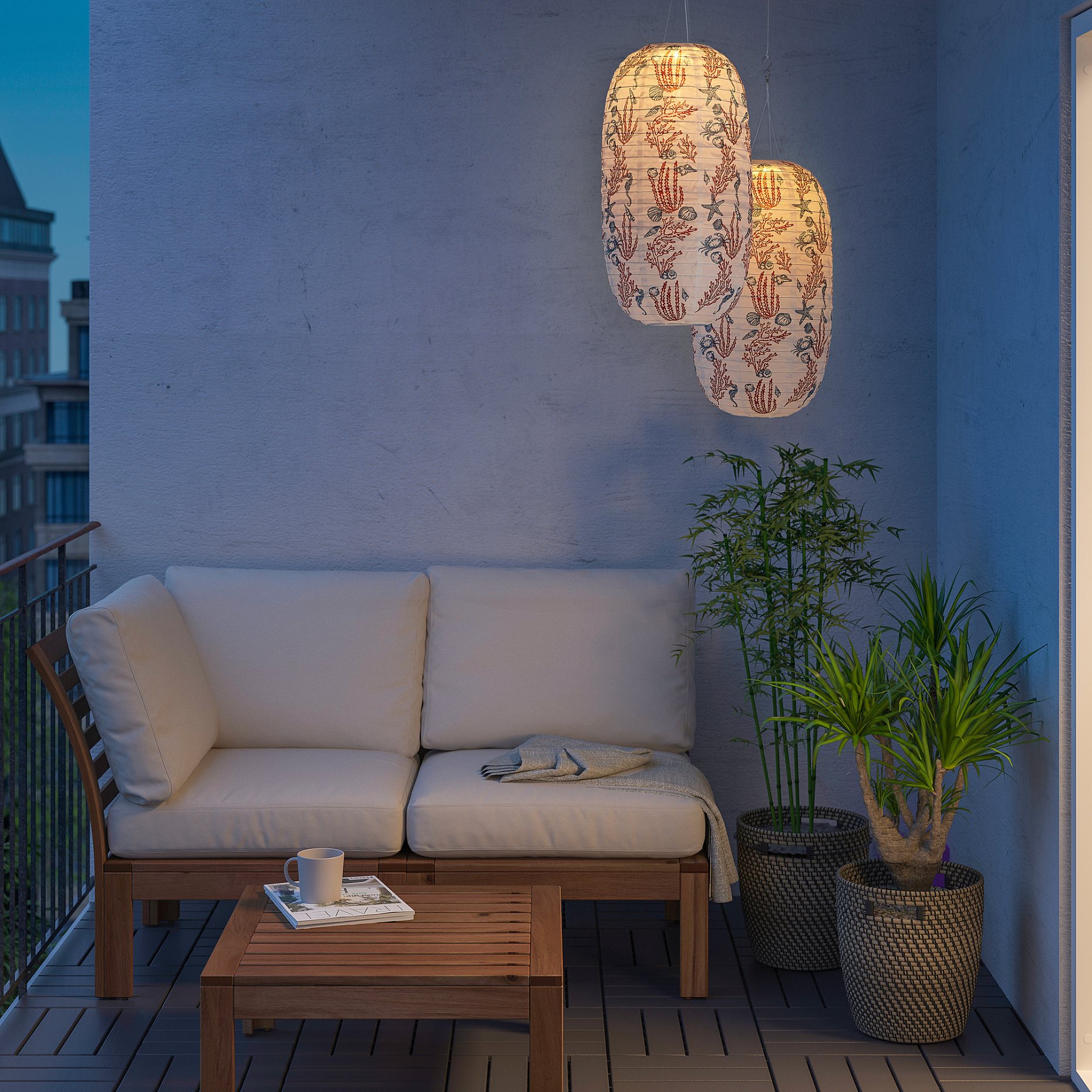 SOLVINDEN, LED висяща лампа соларна, 33 см, 305.144.99