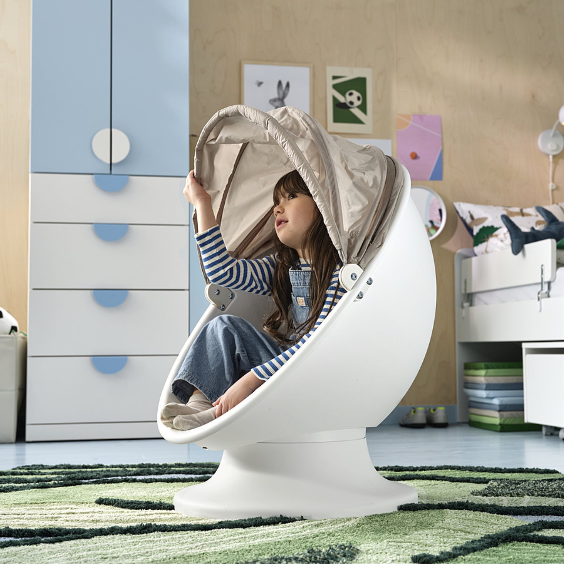 IKEA PS LÖMSK, детско въртящо се кресло, 306.092.37