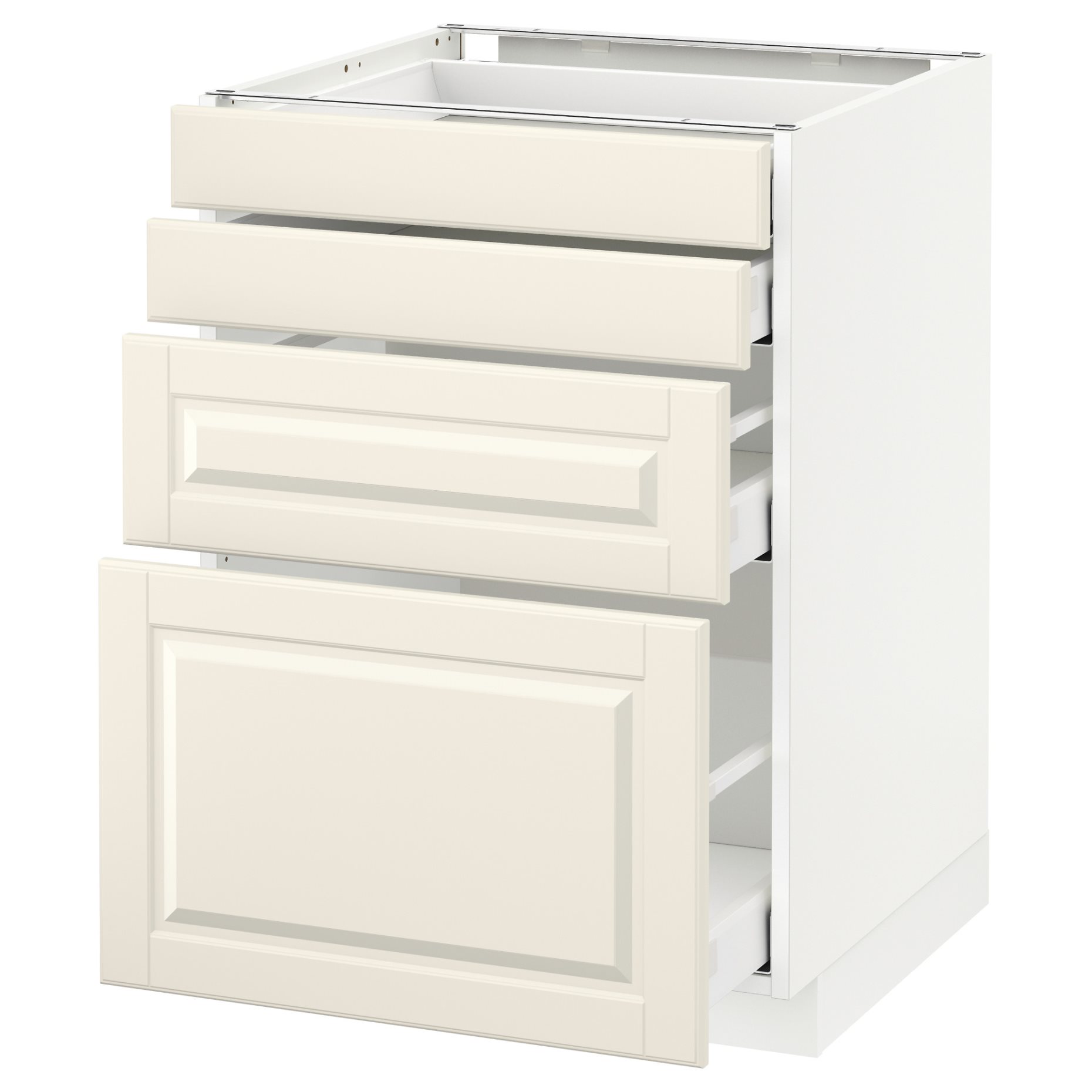 METOD/MAXIMERA, долен шкаф с 4 чела/4 чекм., 390.499.15