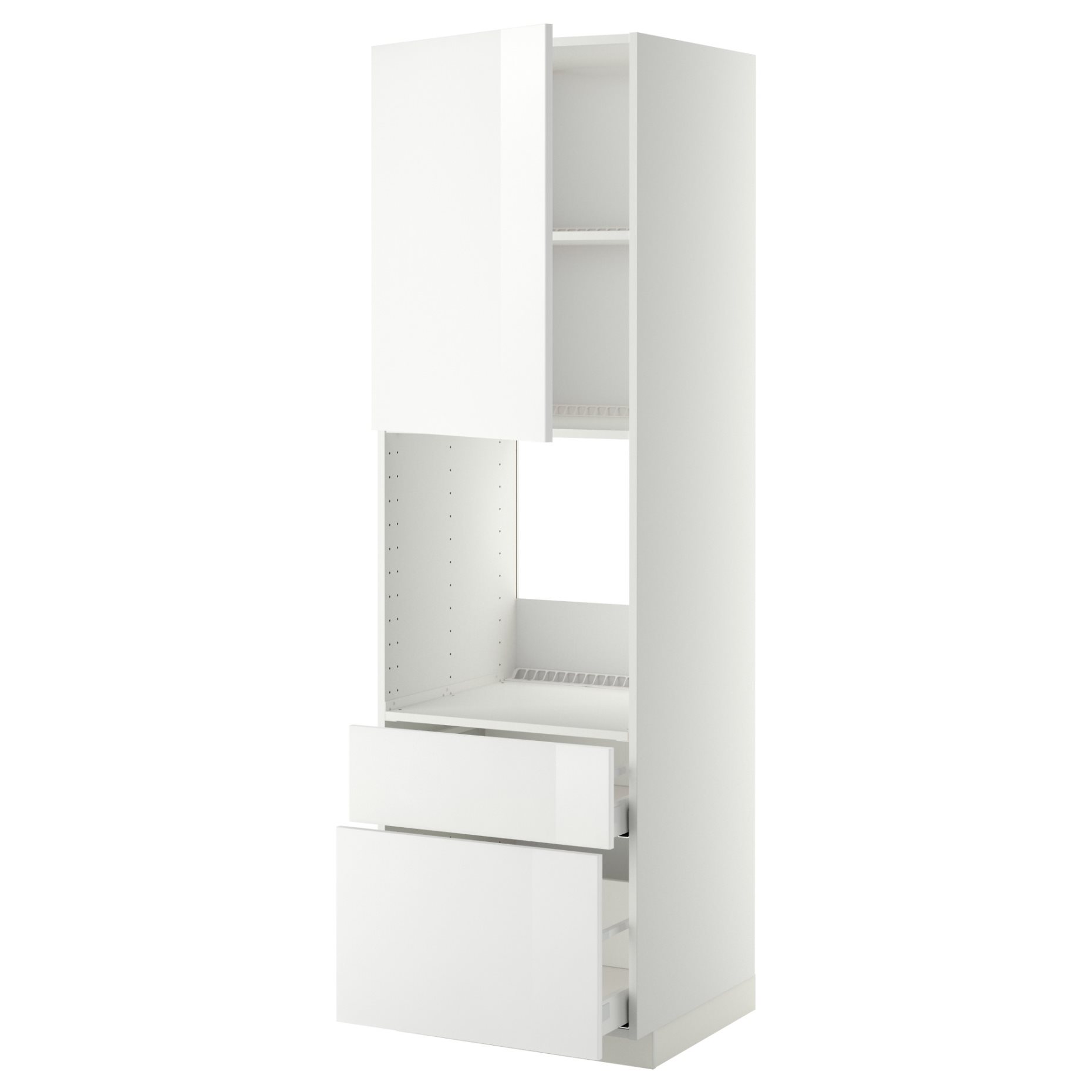 METOD/MAXIMERA, висок шкаф за фурна+вр/2 чела/1 ср/1 вис чкм, 394.599.93