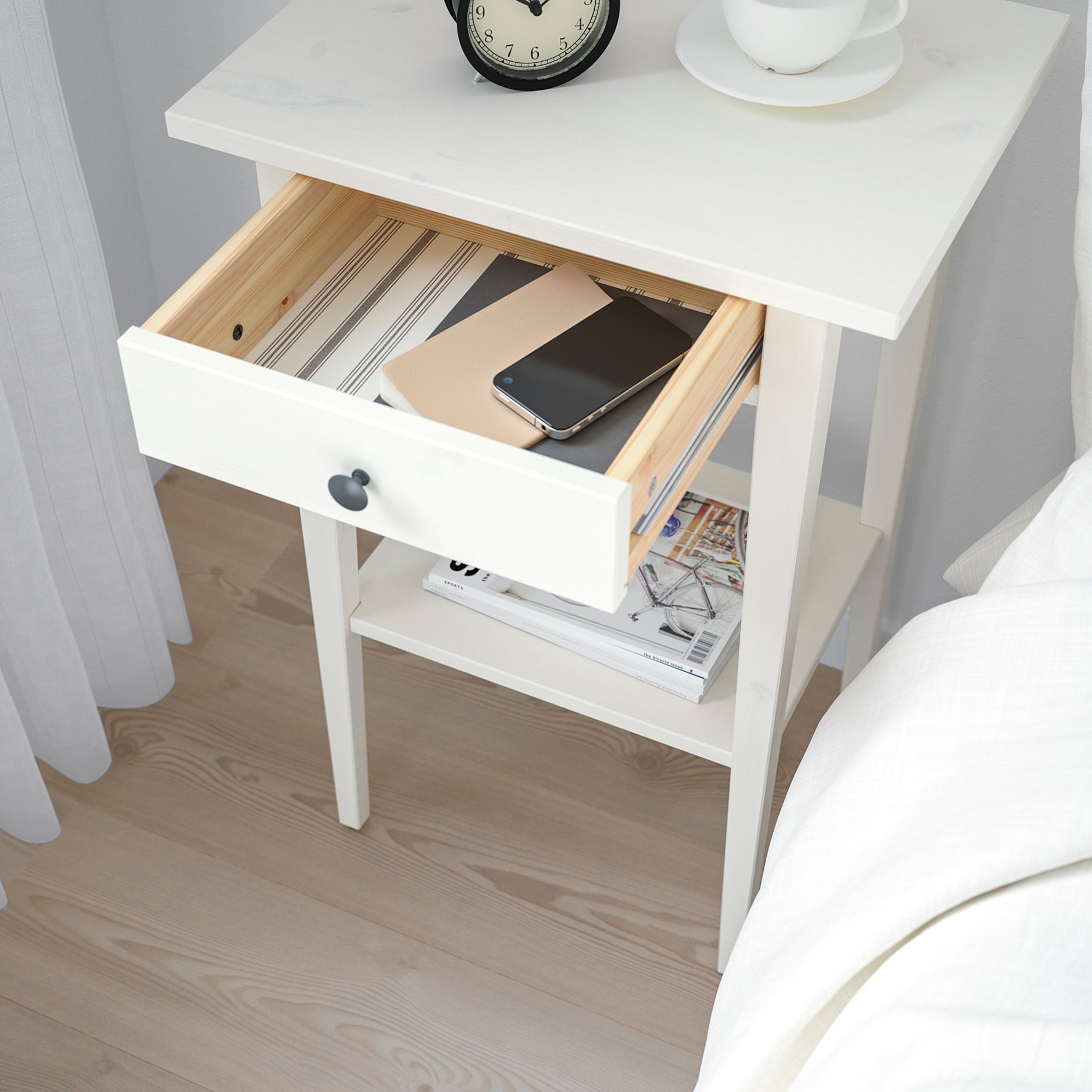 HEMNES, мебели за спалня, комплект 4 части, 394.834.17