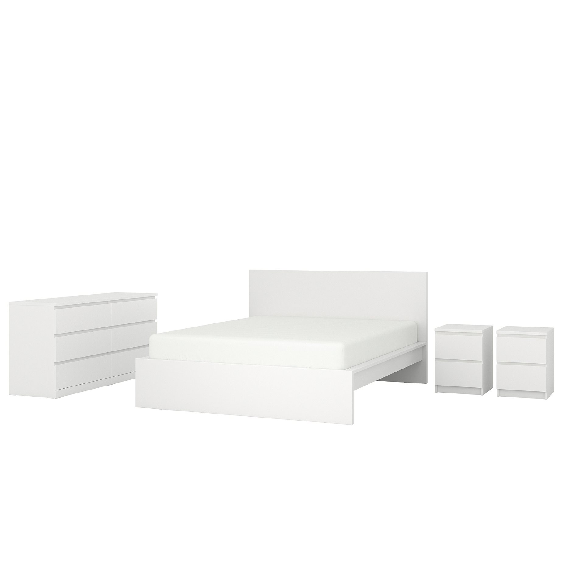 MALM, мебели за спалня, комплект 4 части, 394.882.31
