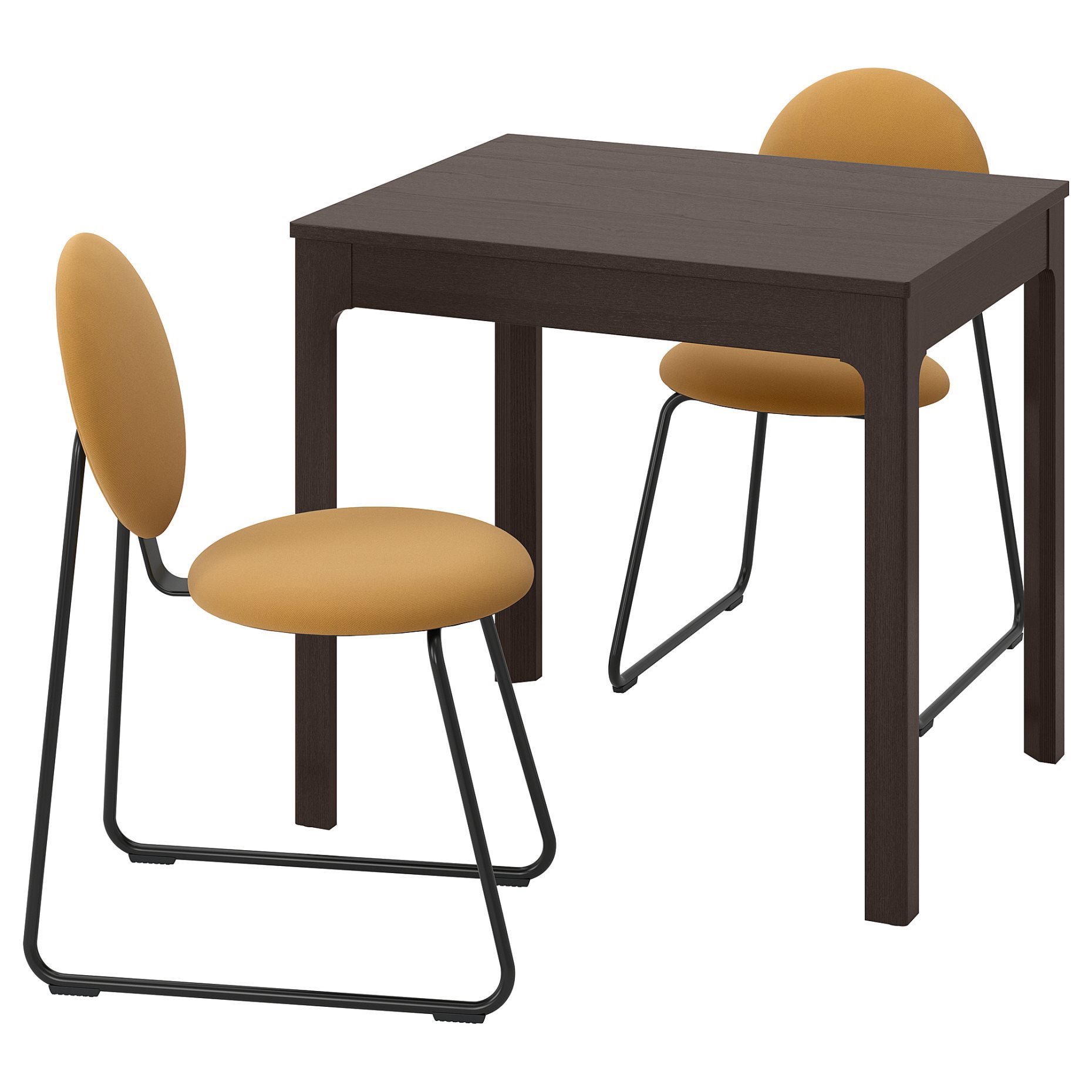 EKEDALEN/MANHULT, маса и 2 стола, 395.060.13