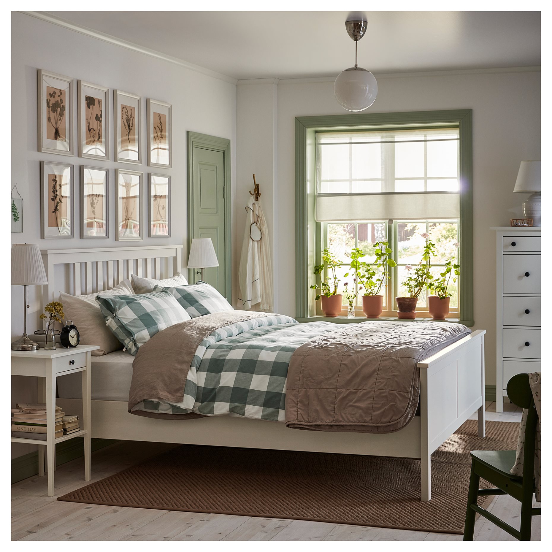 HEMNES, легло с матрак, 495.420.01