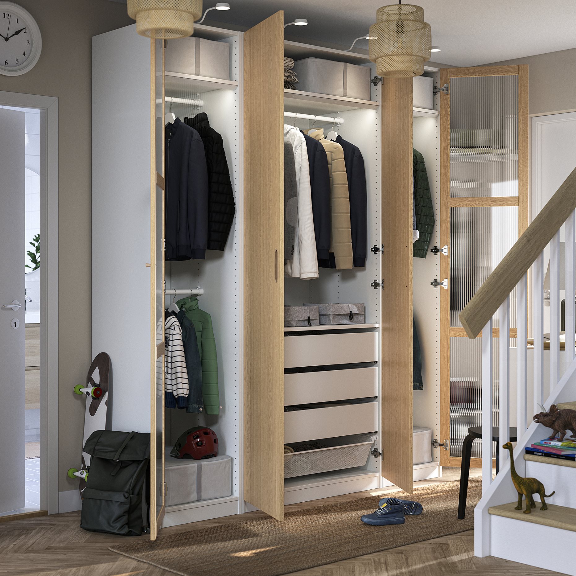 PAX/TONSTAD, гардероб - комбинация, 495.512.17