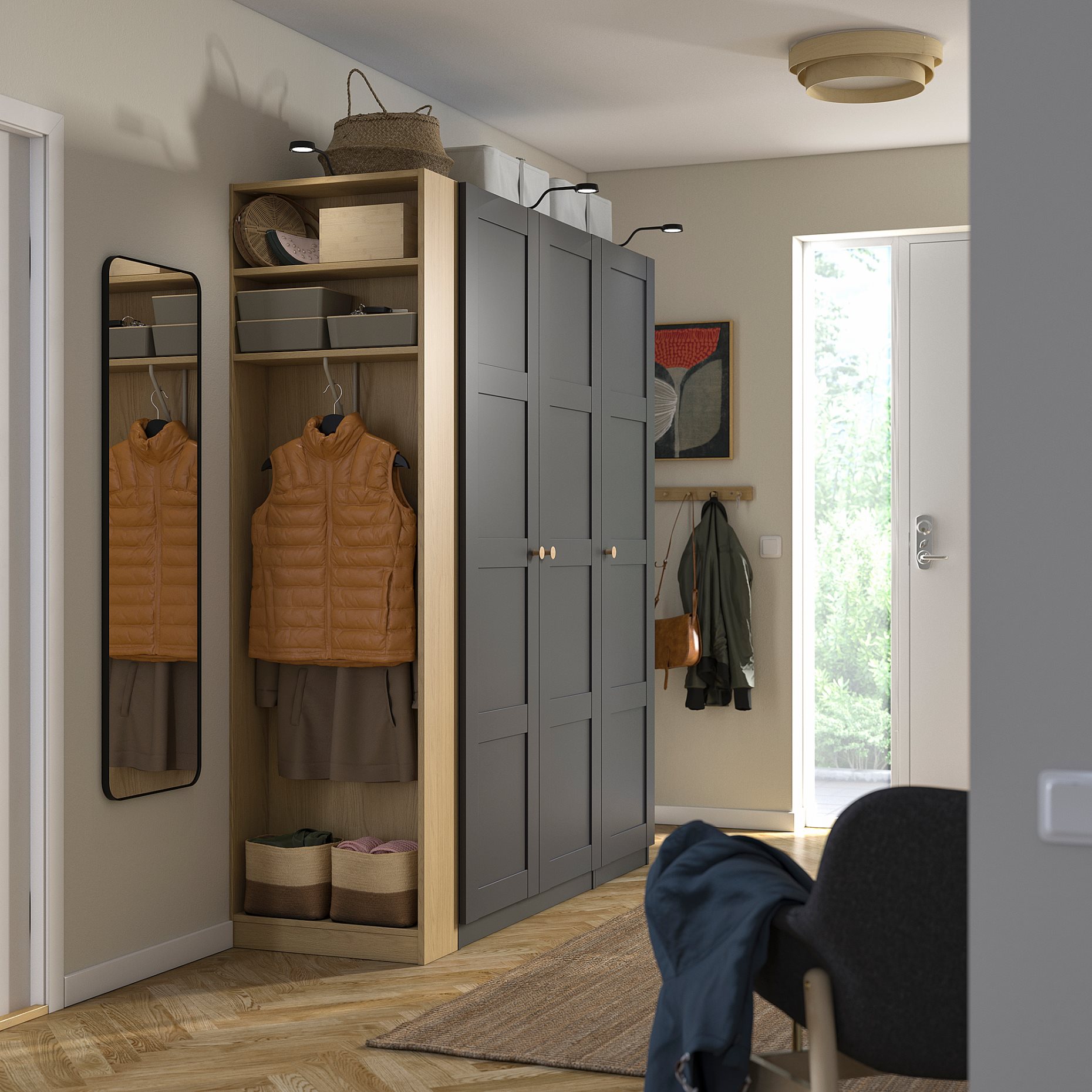 PAX/BERGSBO, гардероб - комбинация, 496.069.55