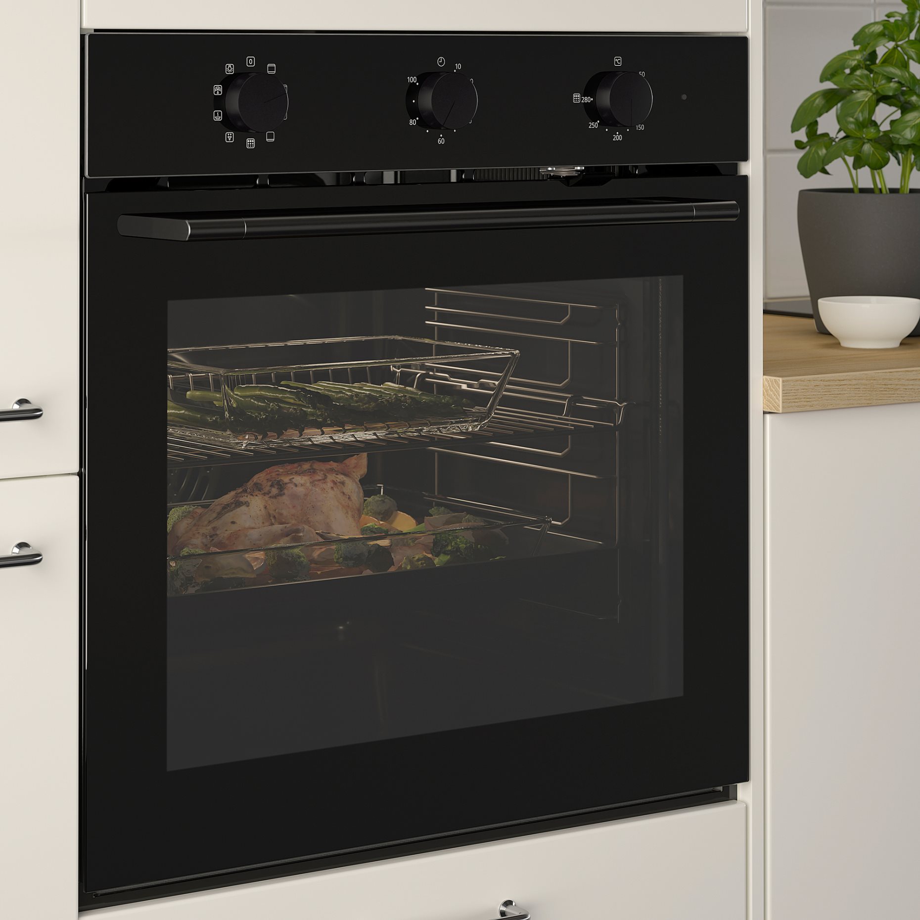 SPJUTBO, фурна горещ въздух + пиролитична ф-я, IKEA 300, 506.002.50
