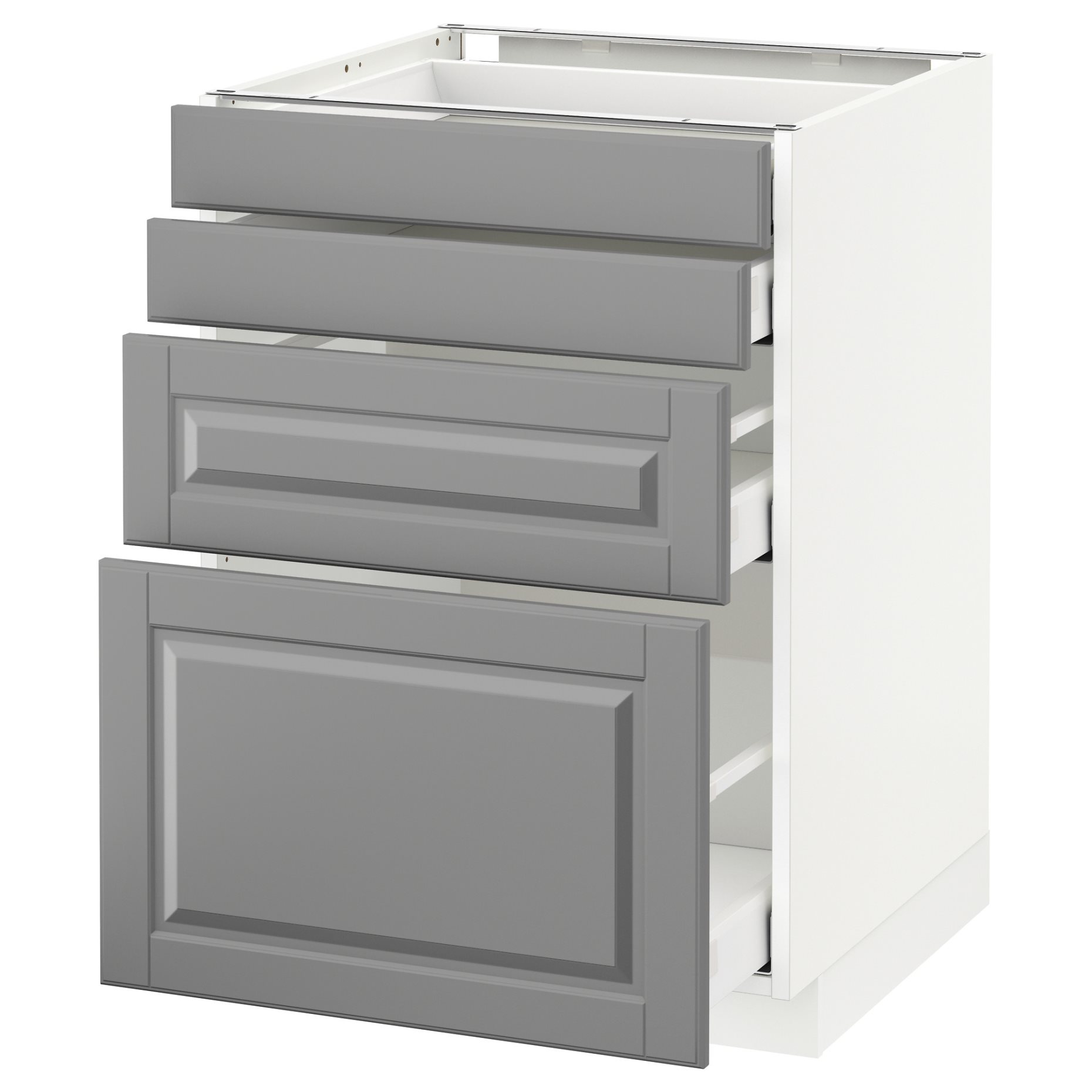 METOD/MAXIMERA, долен шкаф с 4 чела/4 чекм., 590.499.24