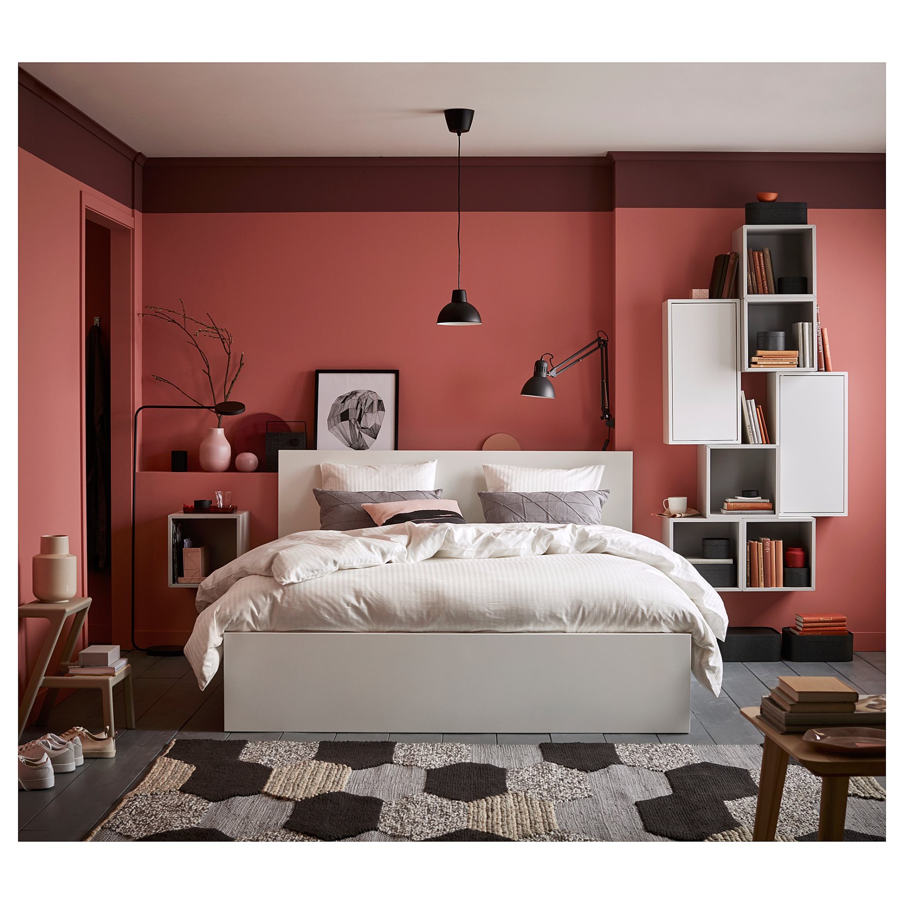 MALM, легло с матрак, 595.447.21
