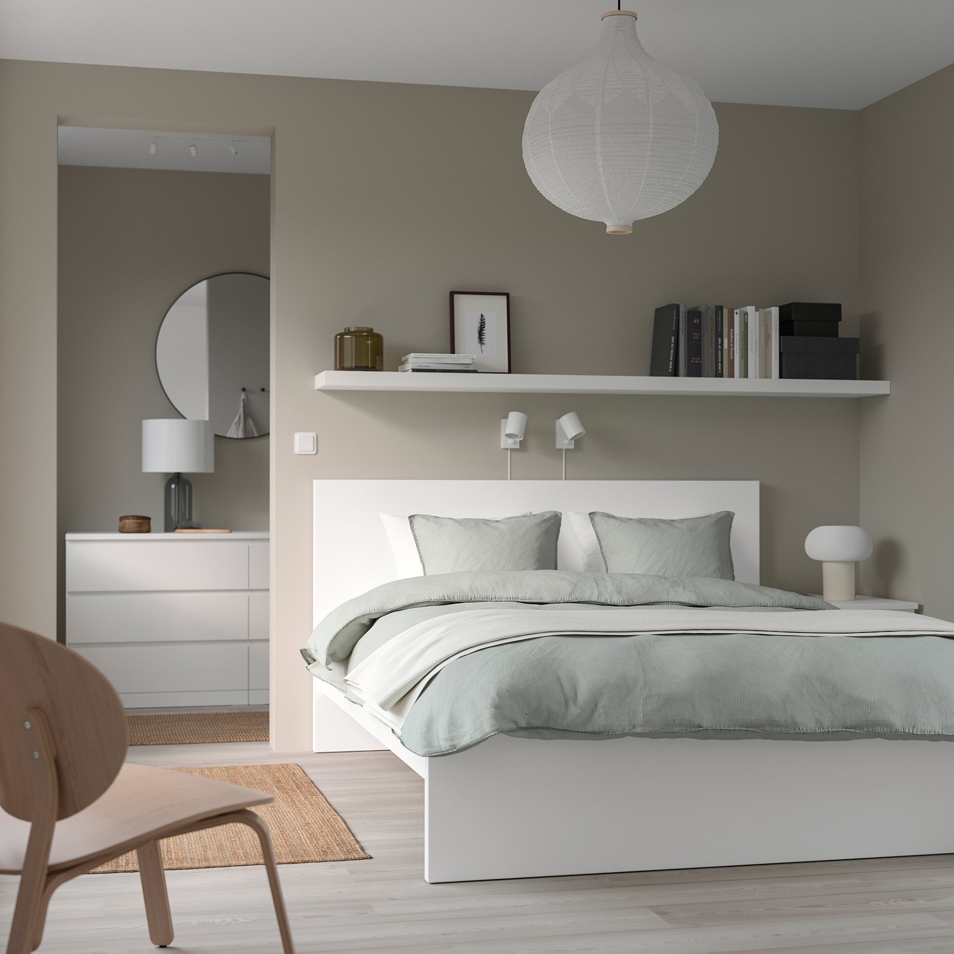 MALM, легло с матрак, 595.447.21
