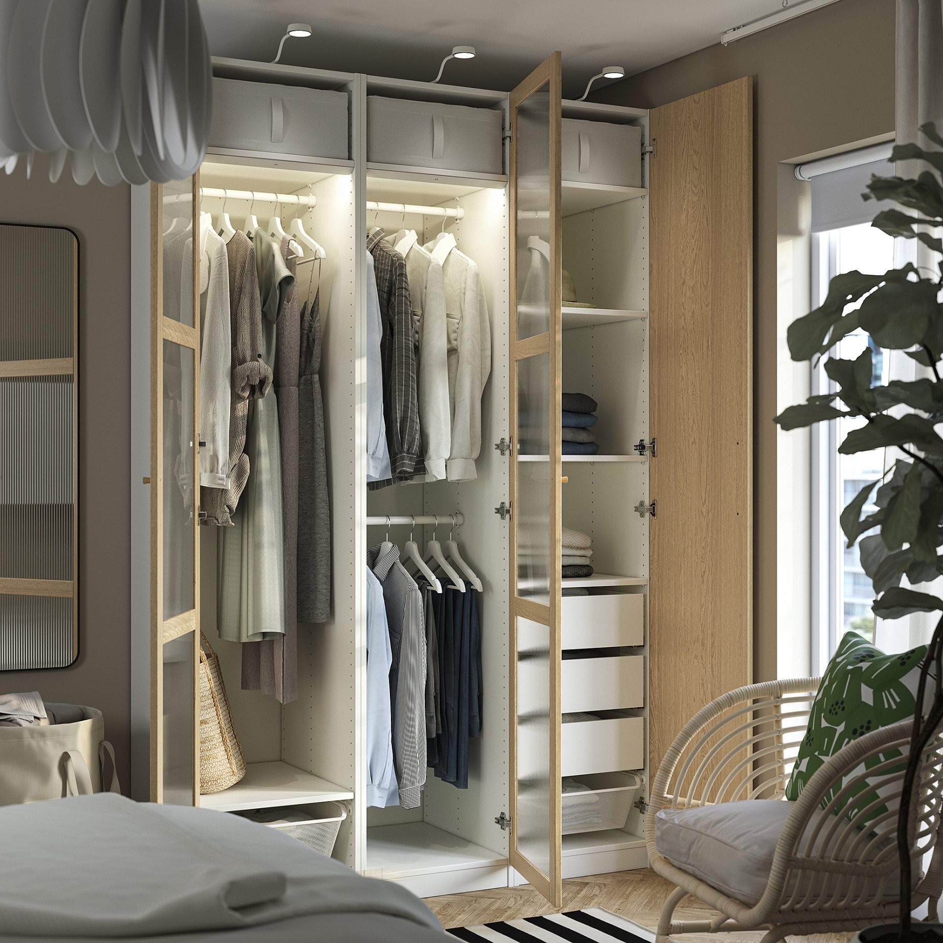 PAX/TONSTAD, гардероб - комбинация, 595.490.78