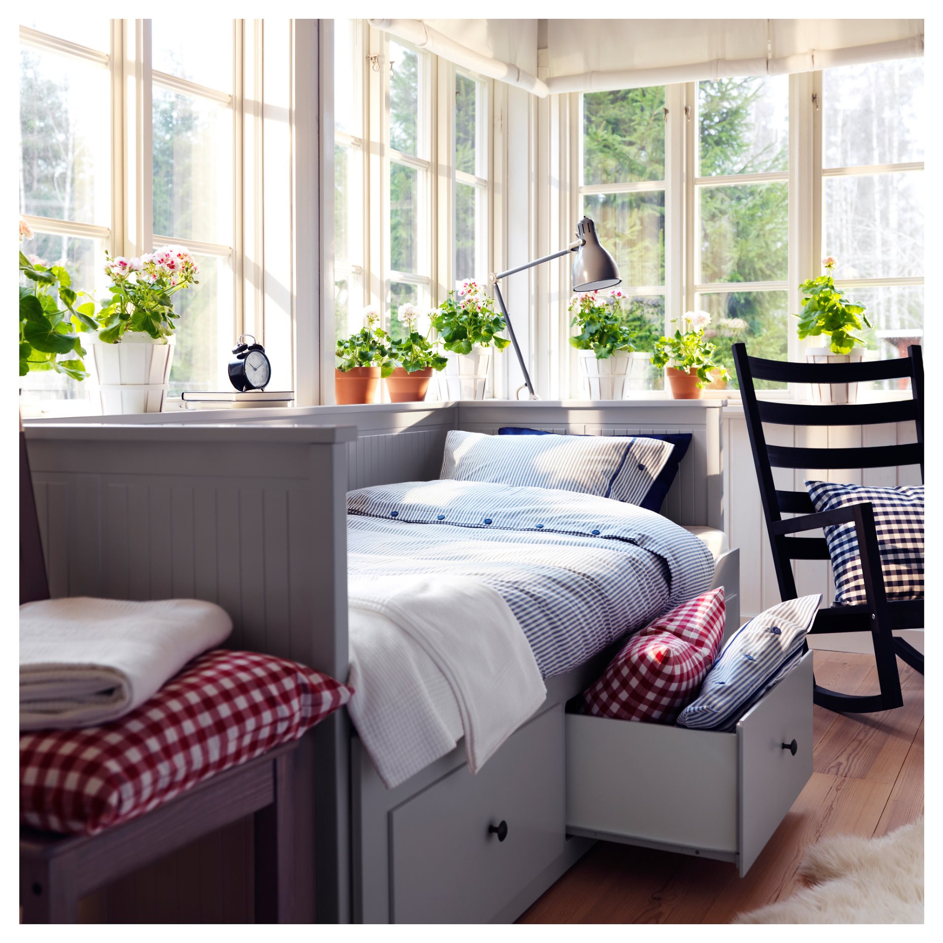 HEMNES, кушетка с 3 чекмеджета, 80x200 см, 603.722.76