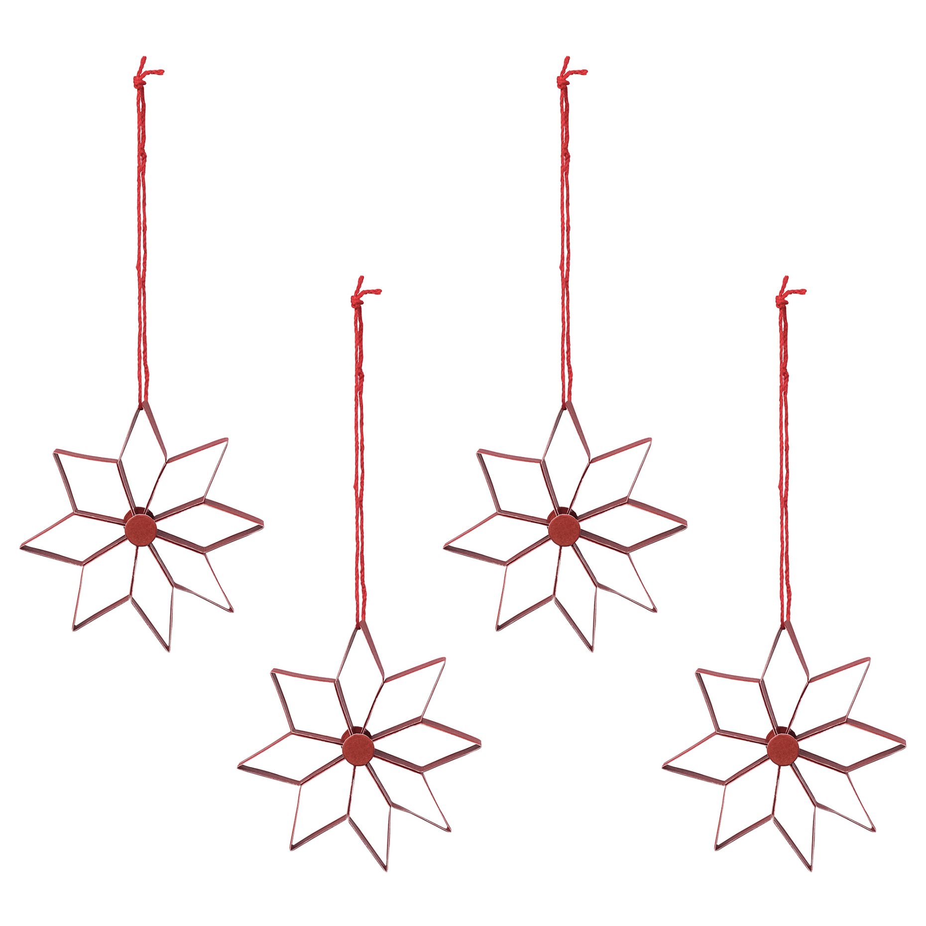 VINTERFEST, хартиена декорация за окачване - снежинки, 4 бр. в к-т, 604.376.40