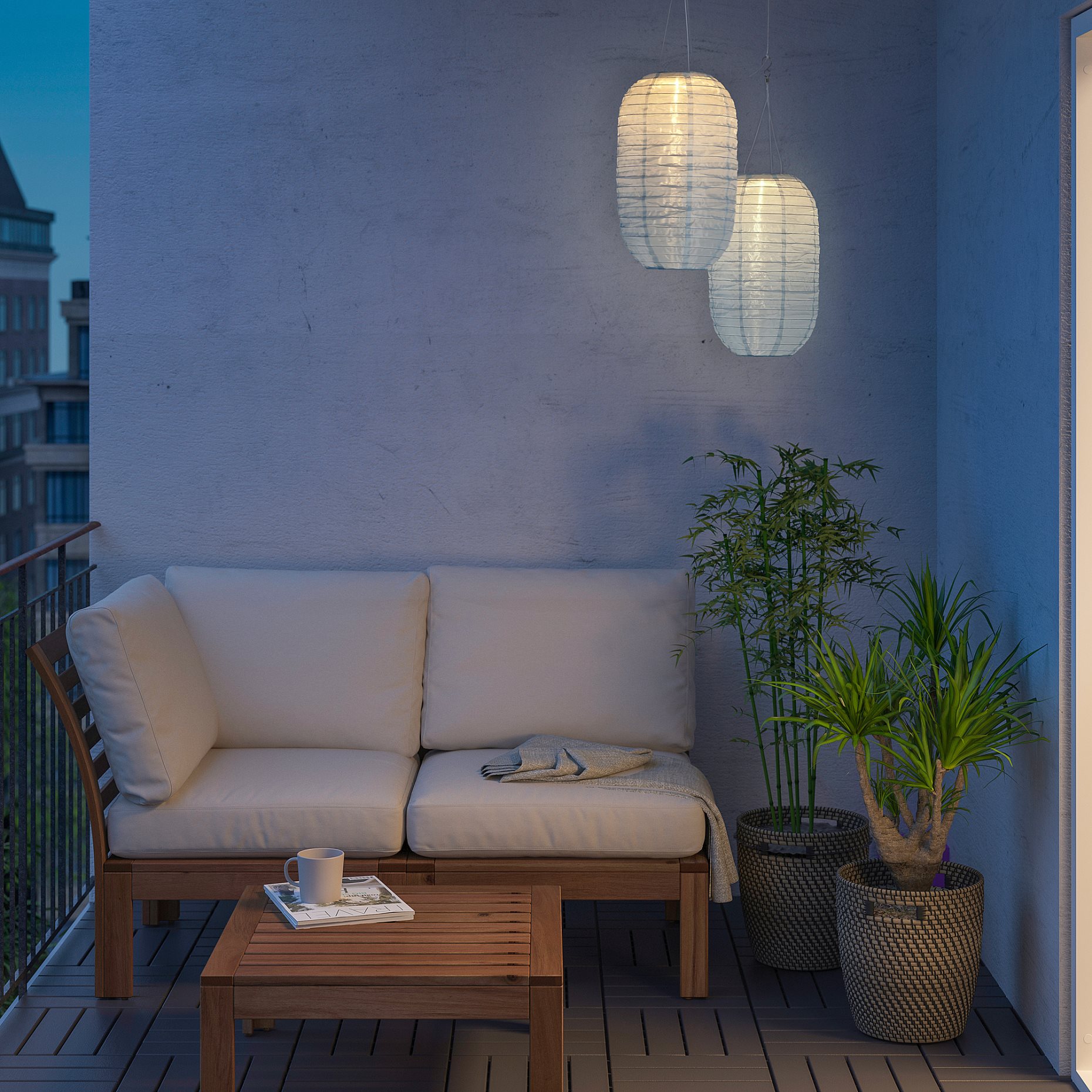SOLVINDEN, LED висяща лампа соларна, 26 см, 605.139.50