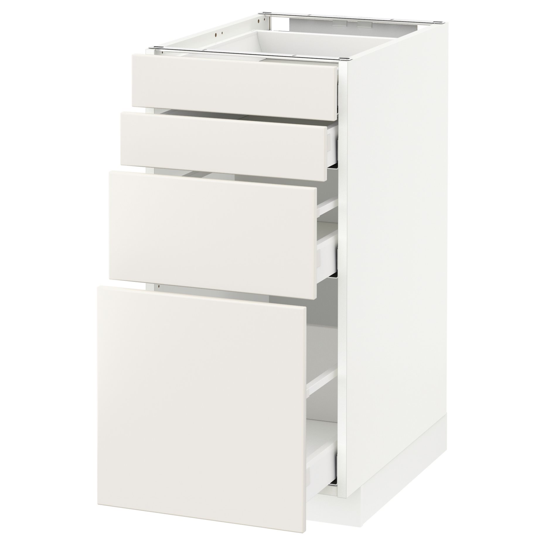METOD/MAXIMERA, долен шкаф с 4 чела/4 чекм., 690.498.67
